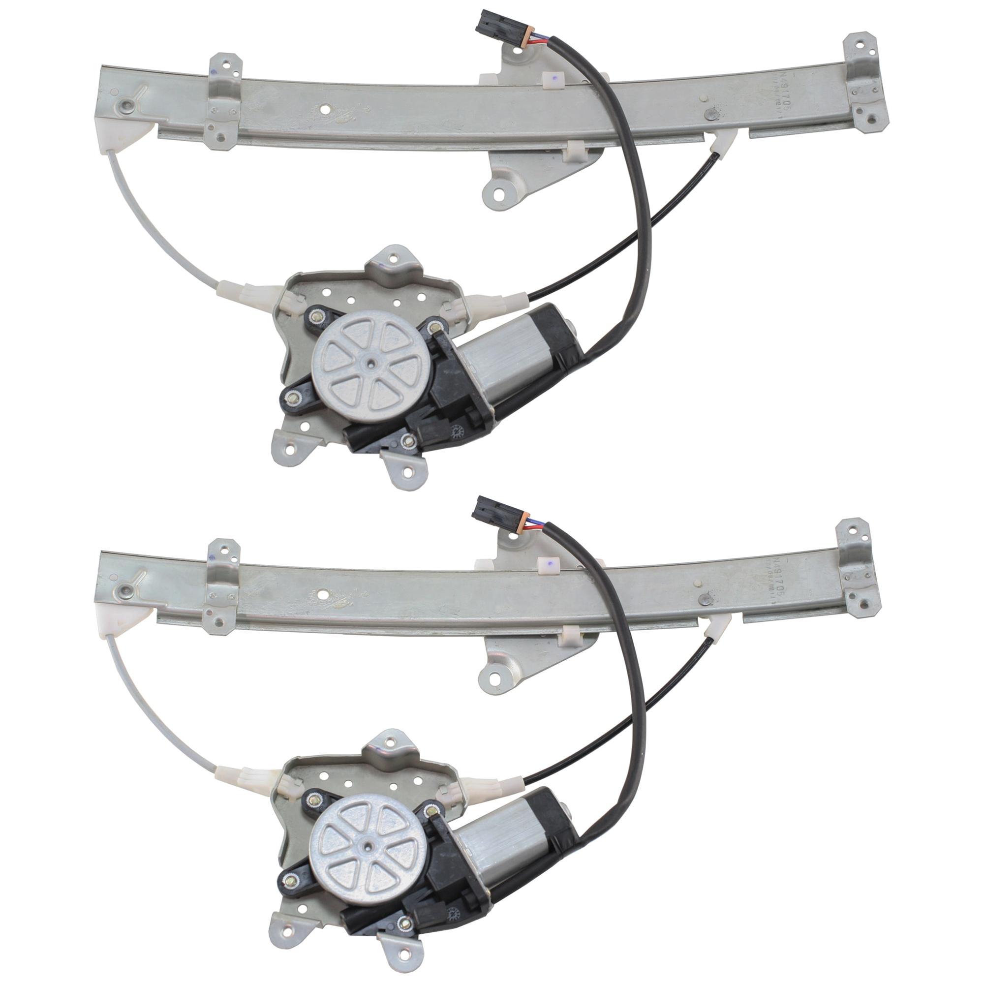 AM MAXIMA 89-94 REAR WINDOW REGULATOR RH AND LH Power With Motor SKU SET JN491705 Partslink NI1550113 NI1551113 OEM 8272085E01 PFM 8272185E01 PFM