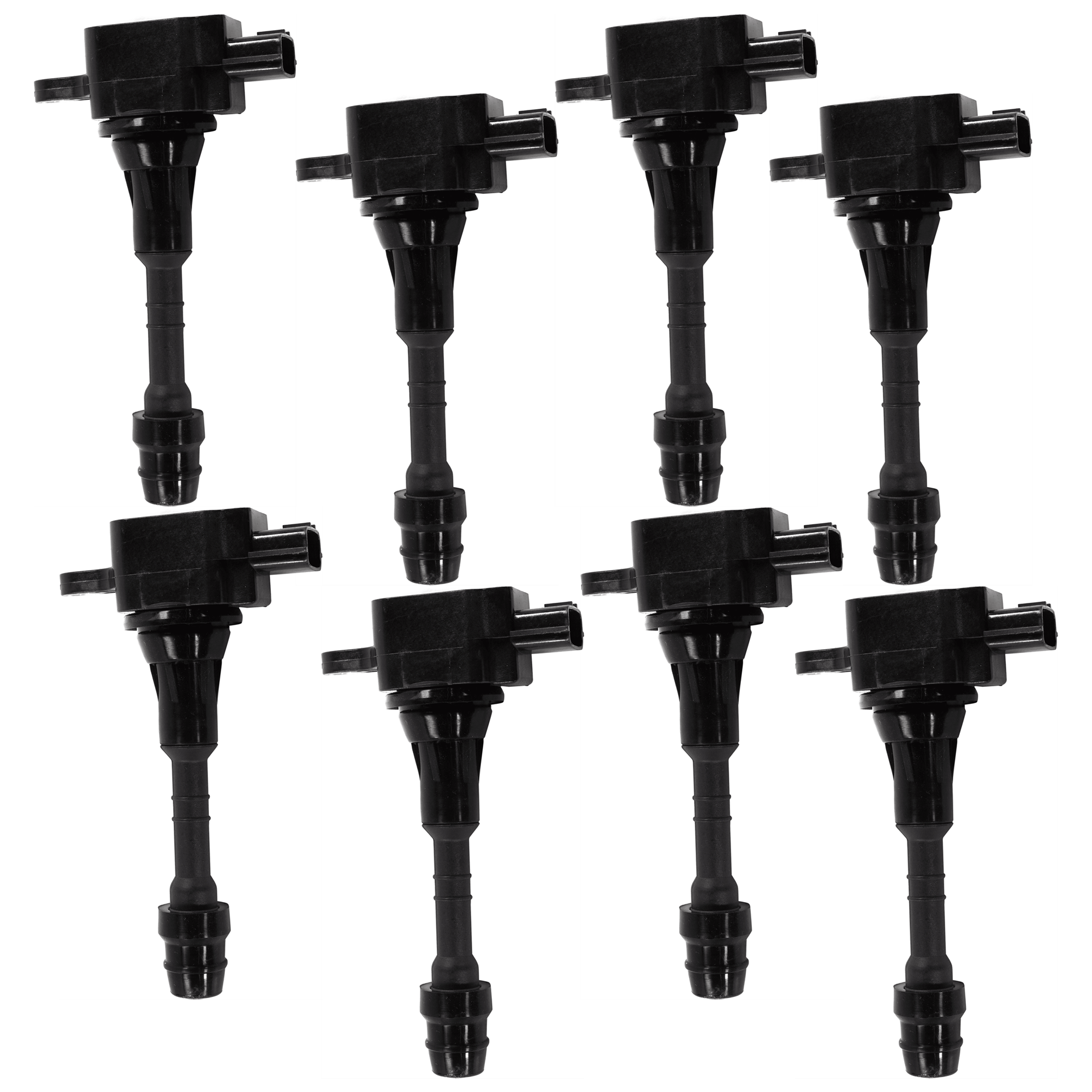 AM TITAN 04-07 IGNITION COIL Set 8 Cylinder 12 Volts Blade Type 3 Prong Male Terminal Coil Pack St SKU SET JN504606-8