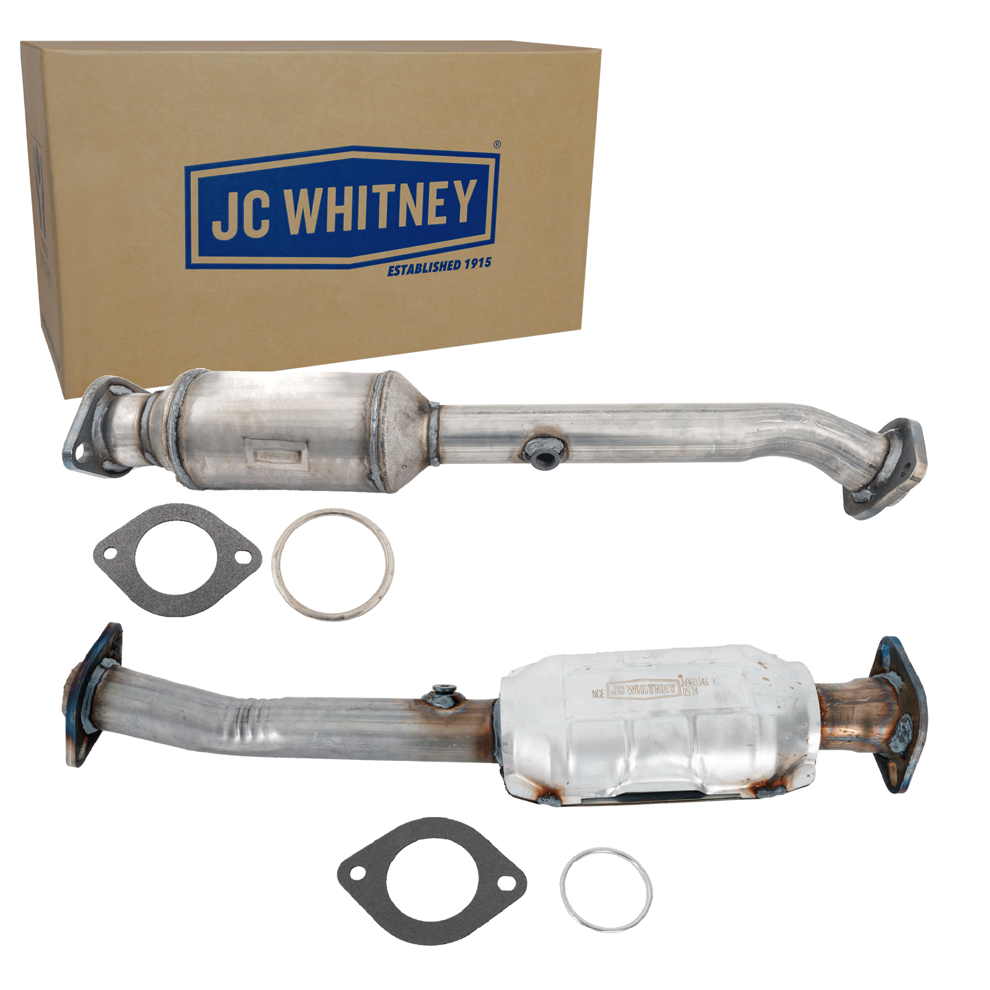 AM FRONTIER 05-19 NV VAN 12-17 CATALYTIC CONVERTER Rear RH and LH 6 Cyl 4.0L eng. 1 Oxygen Port SKU SET JN960345