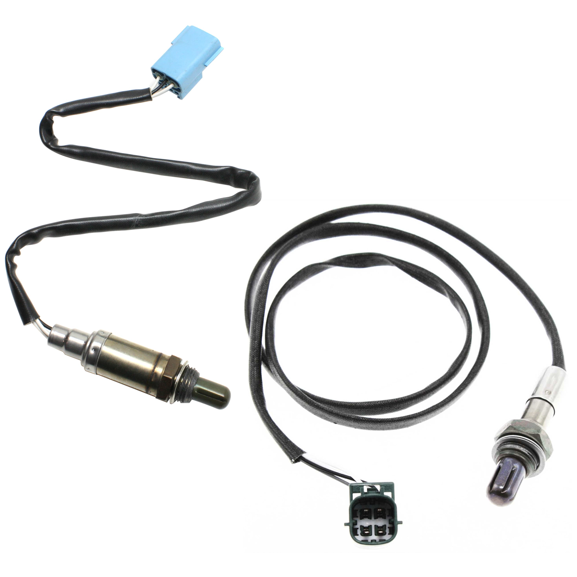 AM QX4-01-03 OXYGEN SENSOR 3 Wire Heated Before and After Catalytic Converter Threaded in type Set of 2 SKU SET JN960908-2A