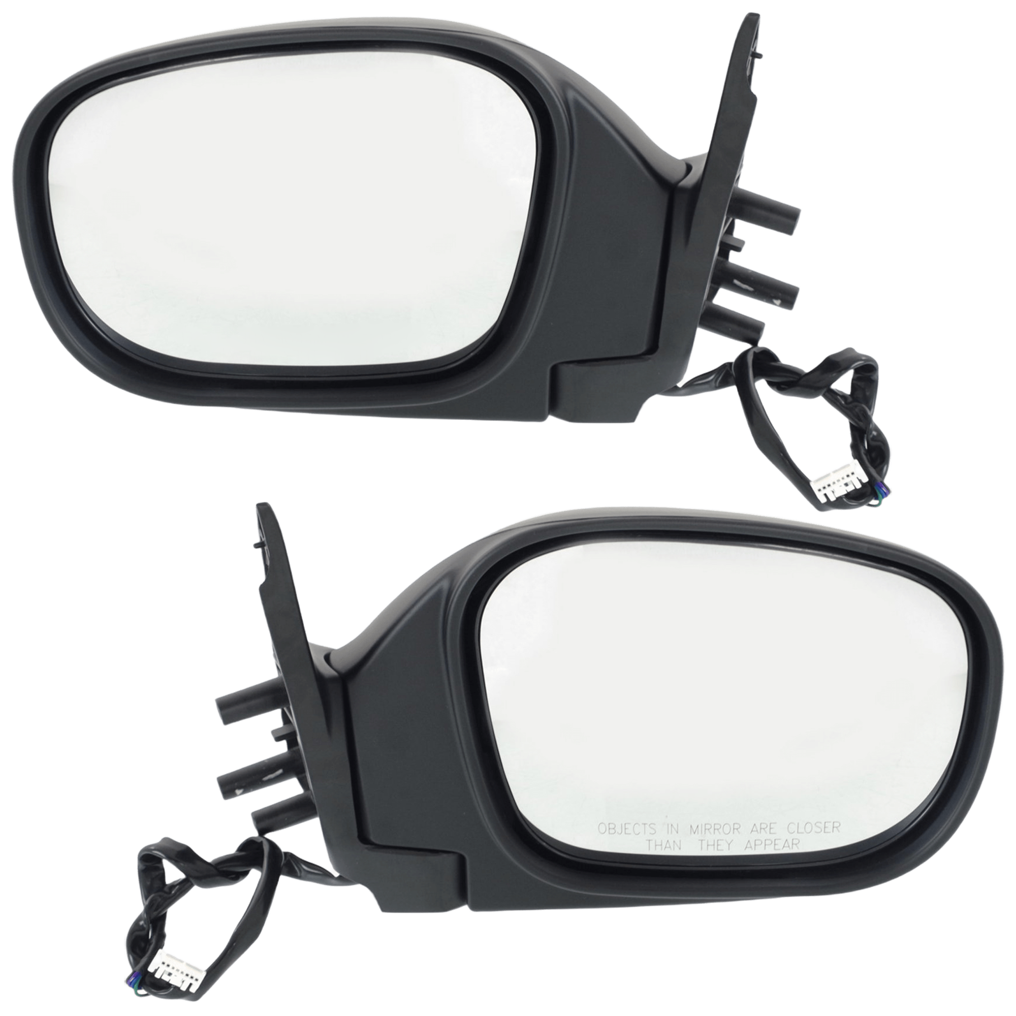 AM PATHFINDER 00-04 MIRROR RH AND LH Power Manual Folding Heated Paintable SKU SET JNS104ER Partslink NI1320219 NI1321219 OEM K63014W460 K63024W460