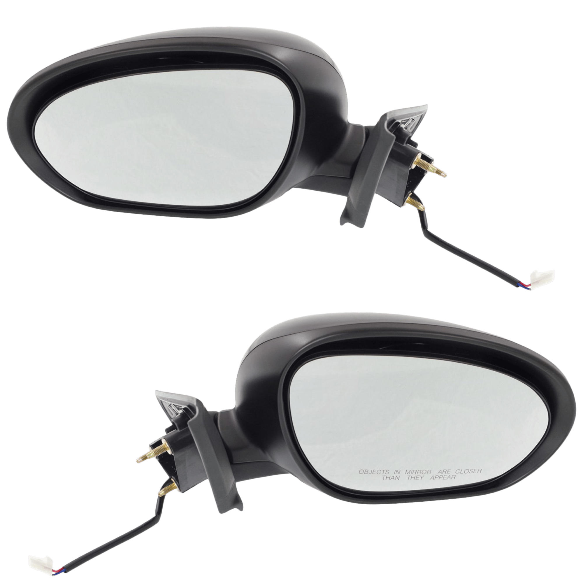 AM JUKE 11-11 MIRROR RH AND LH Power Manual Folding Non Heated Paintable SKU SET JNS115ER Partslink NI1320221 NI1321221 OEM 963011KM0A 963011KM0B 963011KM