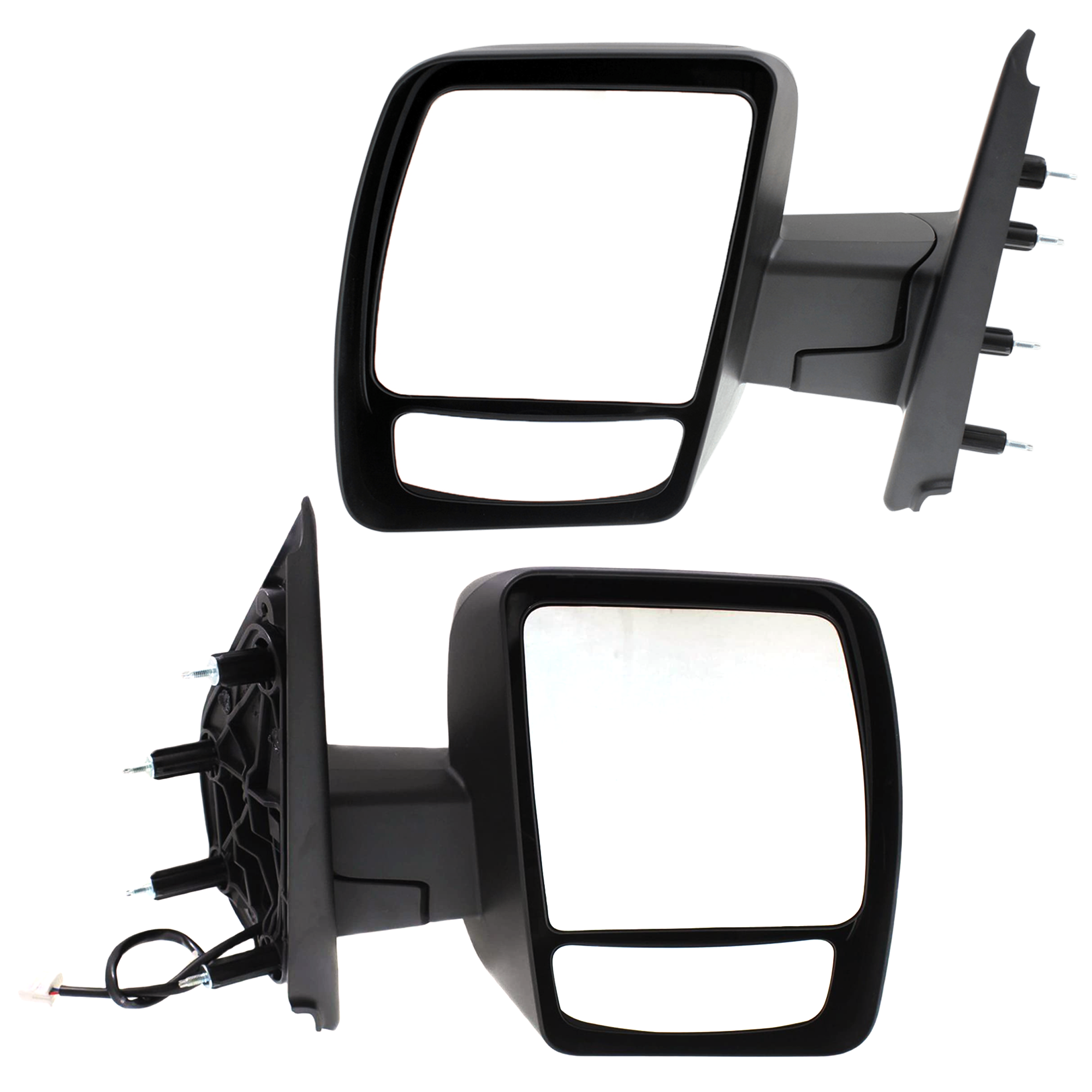 AM NV2500-3500-12-21 MIRROR RH AND LH Non Towing Power Manual Folding Non Heated Textured No Signal Light S Model SKU SET JNS118ER Partslink NI1320233 NI1321233 OEM 963011PA7E PFM 963021PA7E PFM
