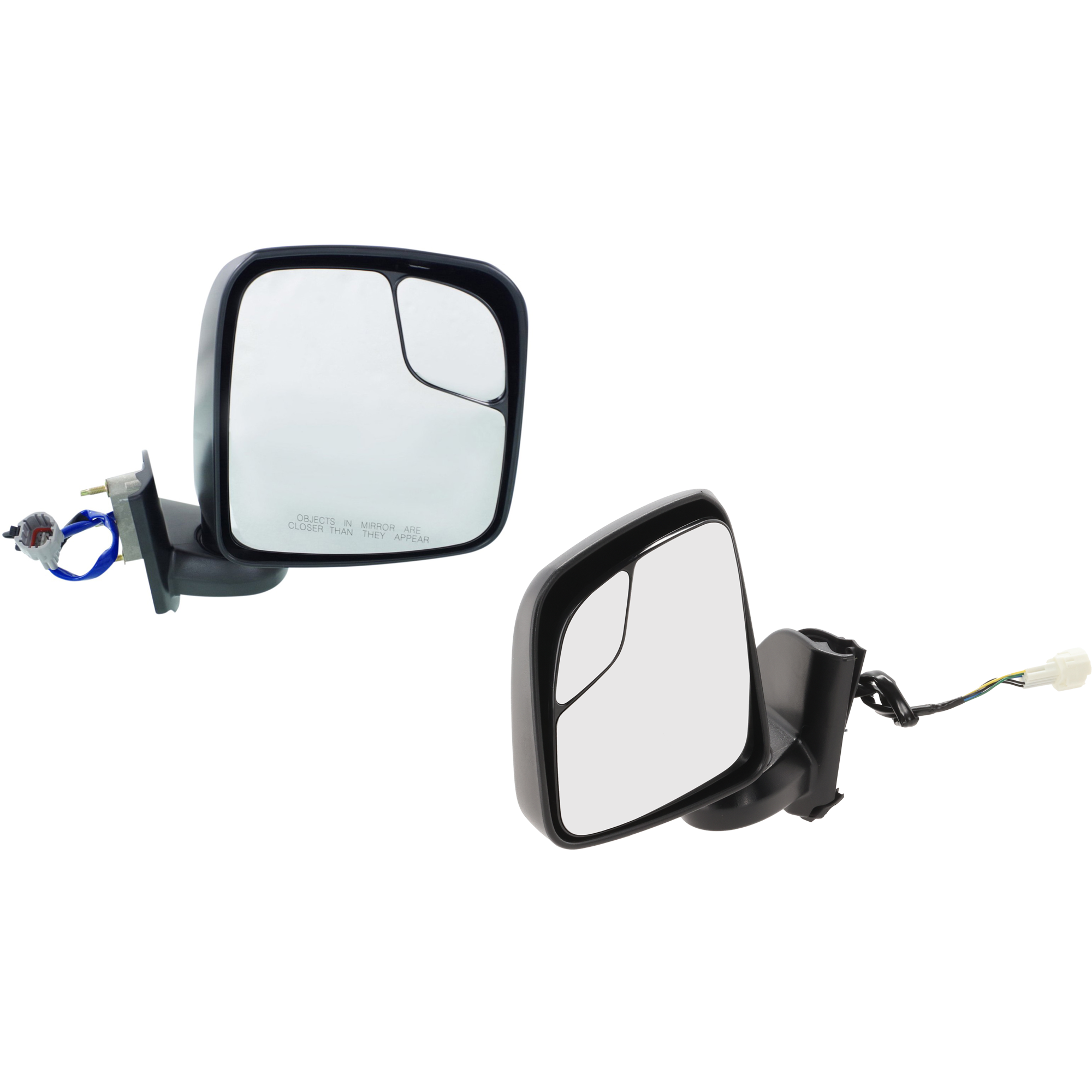 AM NV200-13-21 MIRROR RH AND LH Non Towing Power Manual Folding Heated Textured w o Appearance Package SV Model SKU SET JNS140ER Partslink NI1320246 NI1321246 OEM 963013LM0D 963023LM0D