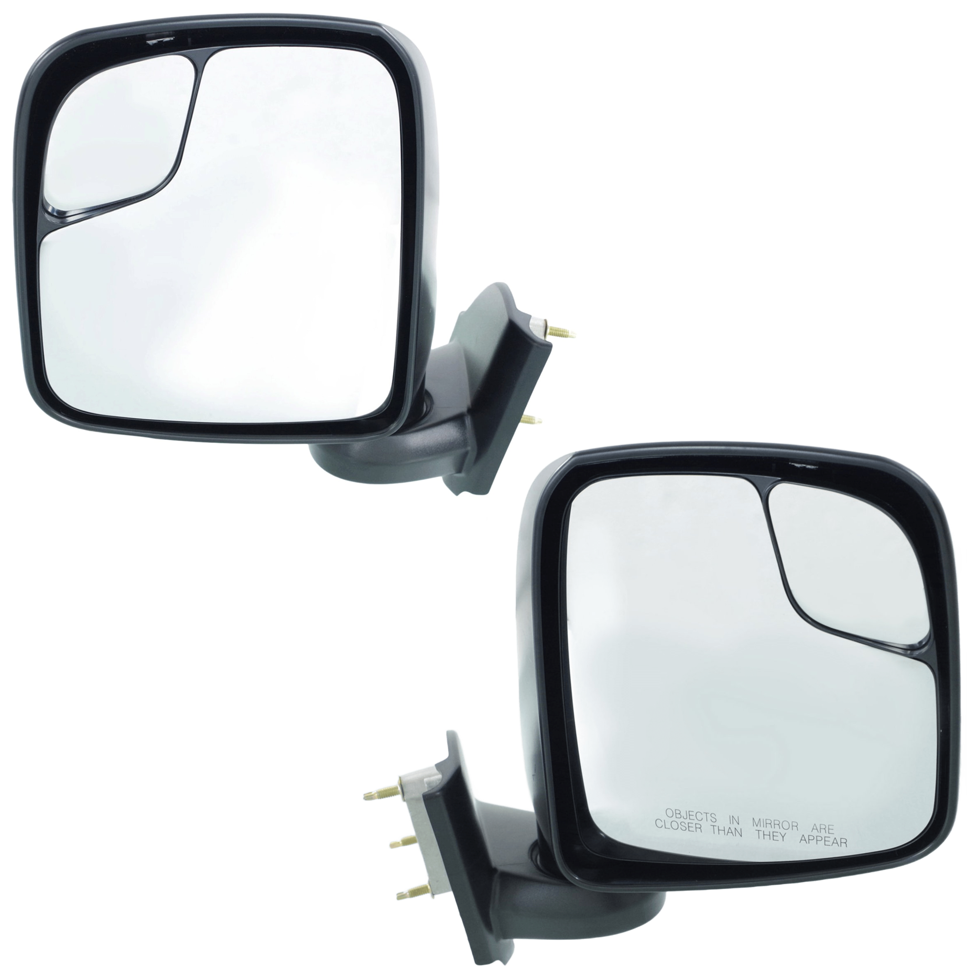 AM NV200-13-21 MIRROR RH AND LH Non Towing Manual Adjust Manual Folding Non Heated Textured S Model SKU SET JNS140R Partslink NI1320245 NI1321245 OEM 963013LM0A 963023LM0A