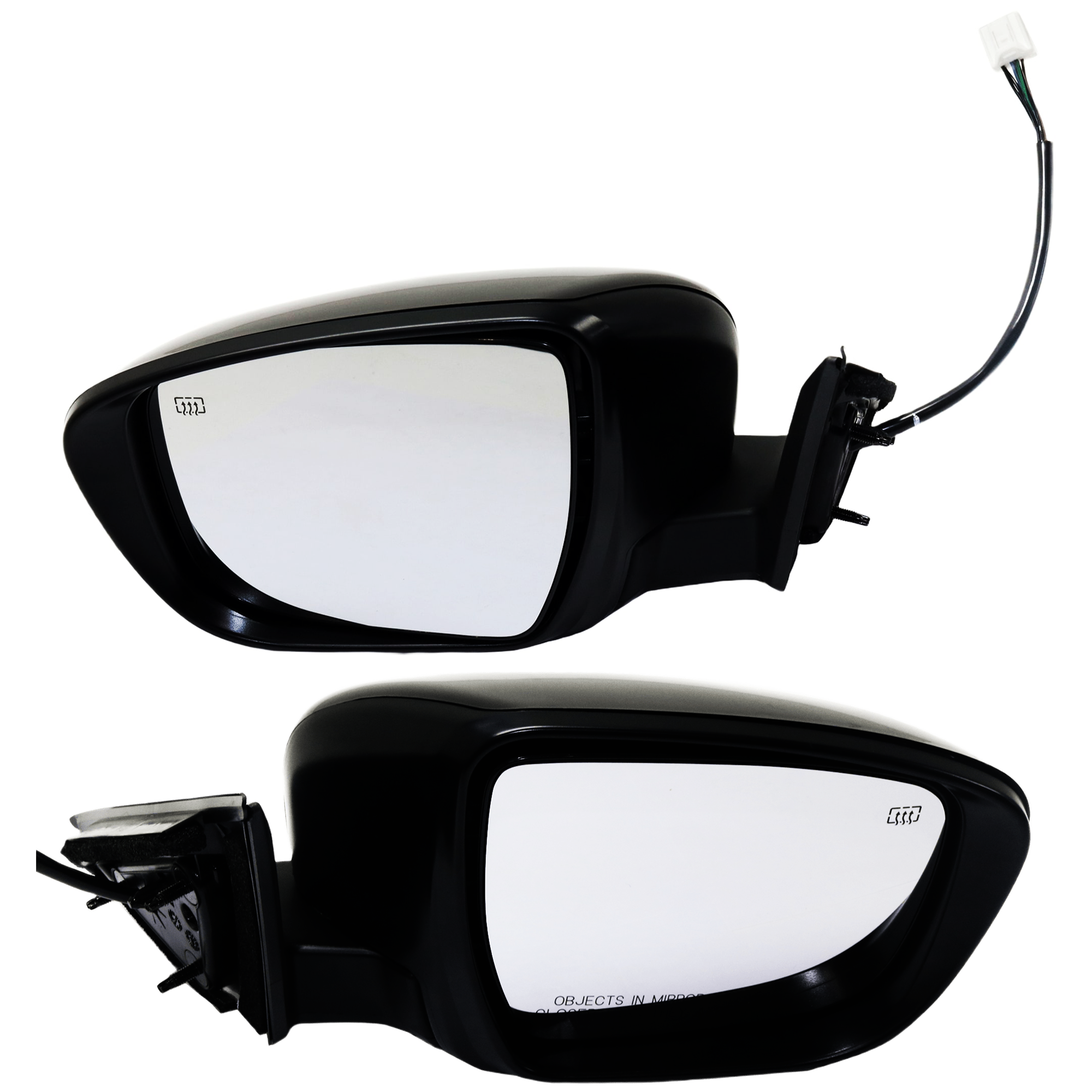 AM ROGUE 14-16 MIRROR RH AND LH Power Manual Folding Heated Paintable w Signal Light w o Camera USA Built Vehicle SKU SET JNS158ER S Partslink NI1320285 NI1321285 OEM 963014BA1A PFM 963024BA1A PFM