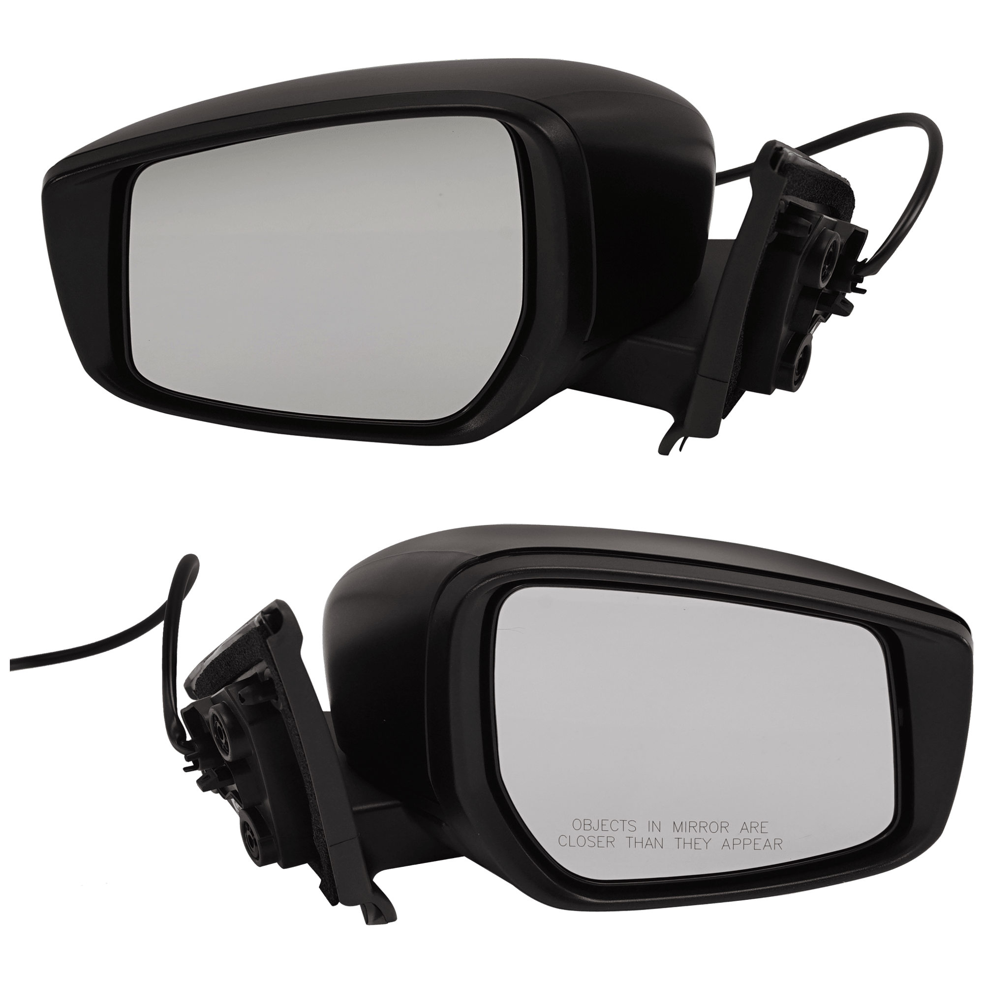 AM KICKS 18-23 MIRROR RH AND LH Power Manual Folding Non Heated Textured Black No BSD and Signal Light S Model SKU SET JNS166ER Partslink NI1320294 NI1320343 NI1321294 NI1321343 OEM 963015RL0B PFM 963015RL1B PFM