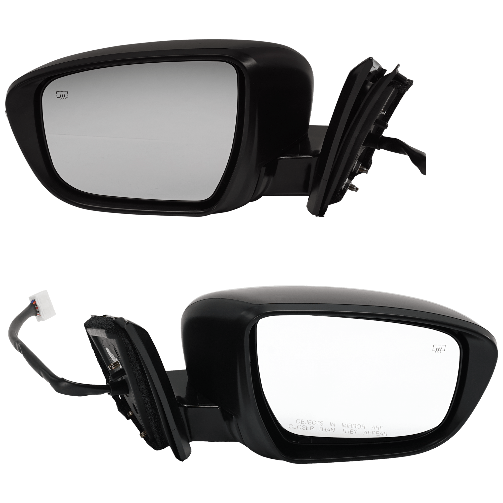 AM MURANO 16-23 MIRROR RH AND LH Power Heated Manual Folding Paintable SL Platinum Models w Memory Camera and Signal Light From 03-16 SKU SET JNS167ER S Partslink NI1320288 NI1321288 OEM 963015AA4C PFM 963734BA0A 9630