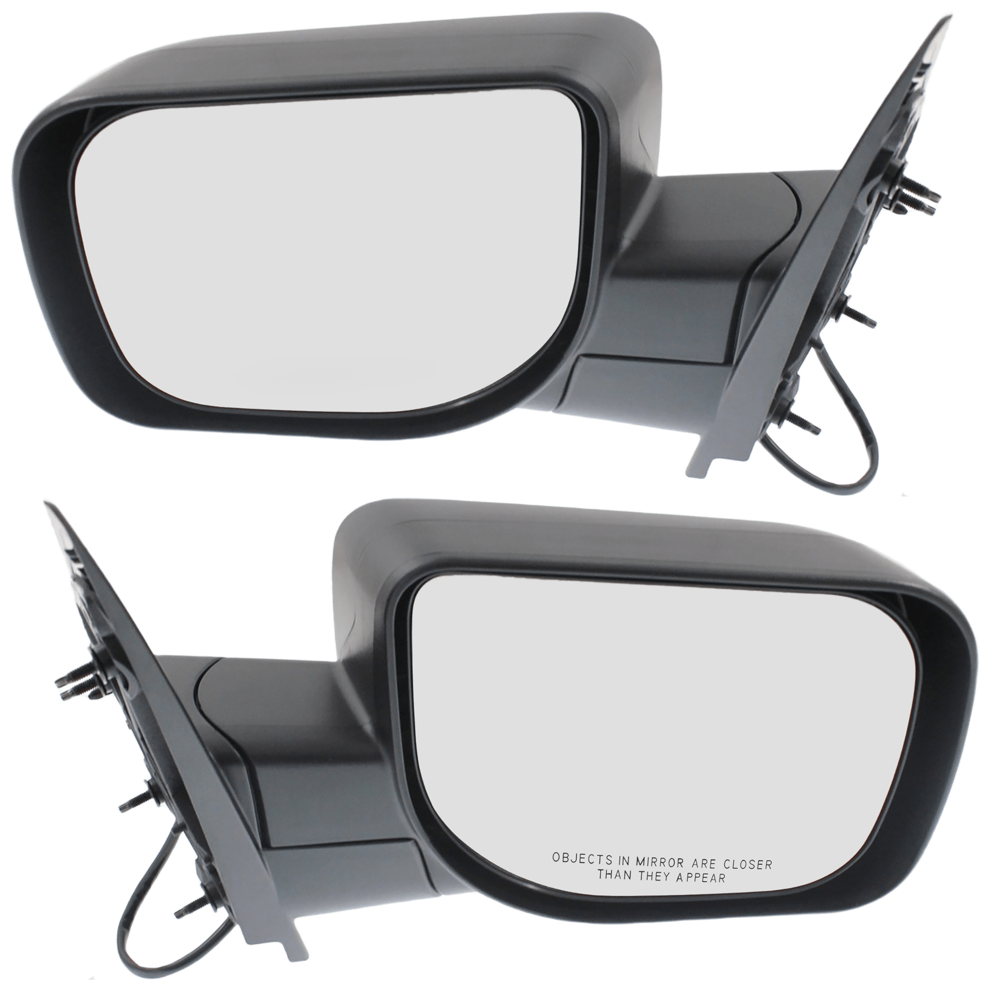 AM TITAN 10-15 MIRROR RH AND LH Power Manual Folding Non Heated Textured w o Towing Package SE SV Models SKU SET JNS19ER Partslink NI1320250 NI1321250 OEM 96301ZR10A 96302ZR10A