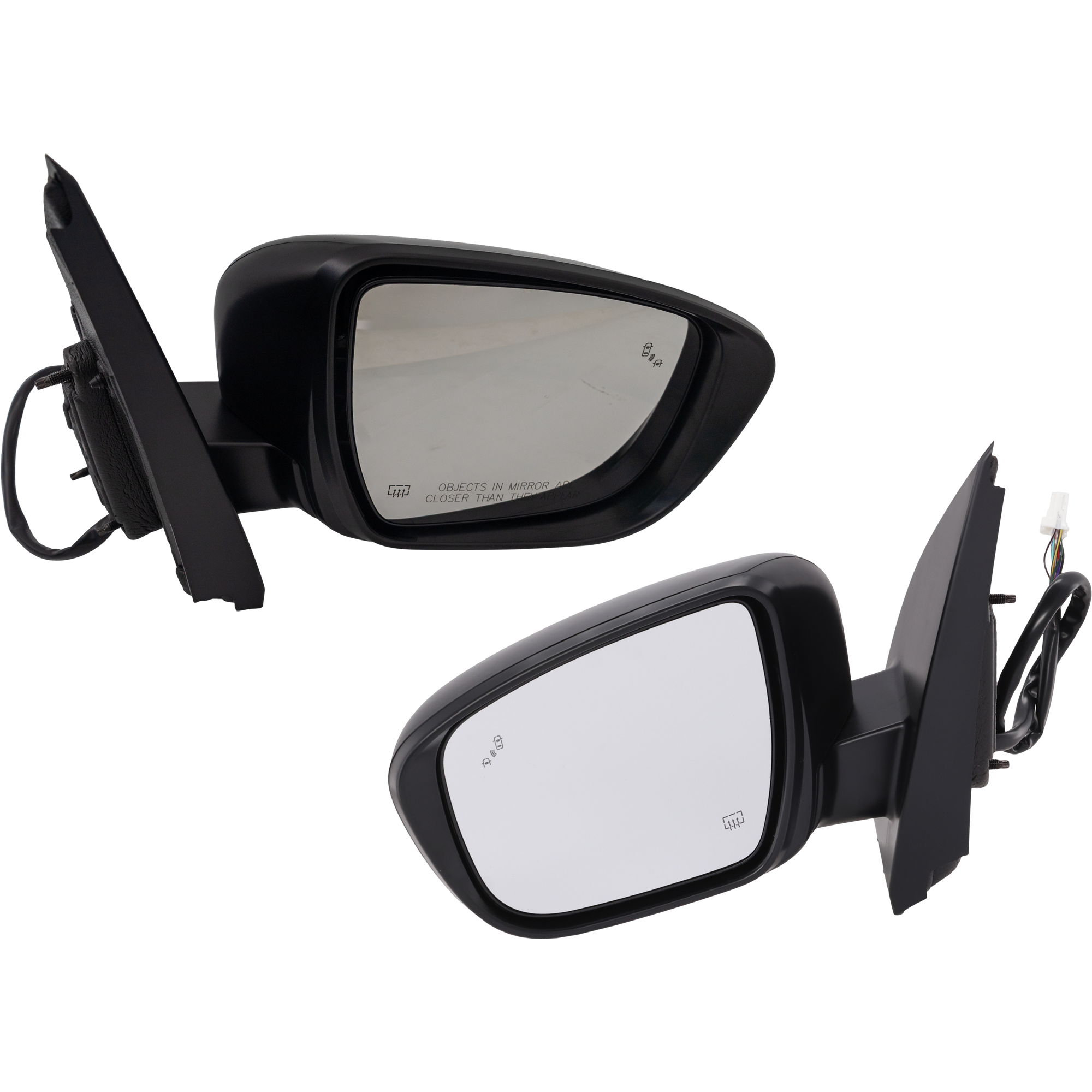 AM FRONTIER 22-23 MIRROR RH AND LH Power Manual Folding Heated Paintable w BSD Side View Camera Turn Signal Light No Memory Puddle Light Auto Dimming Crew Extended Cab SKU SET JNS217ER S Partslink NI1320340 NI1321340 OEM 963019BU4A PFM 963029BU4A PFM