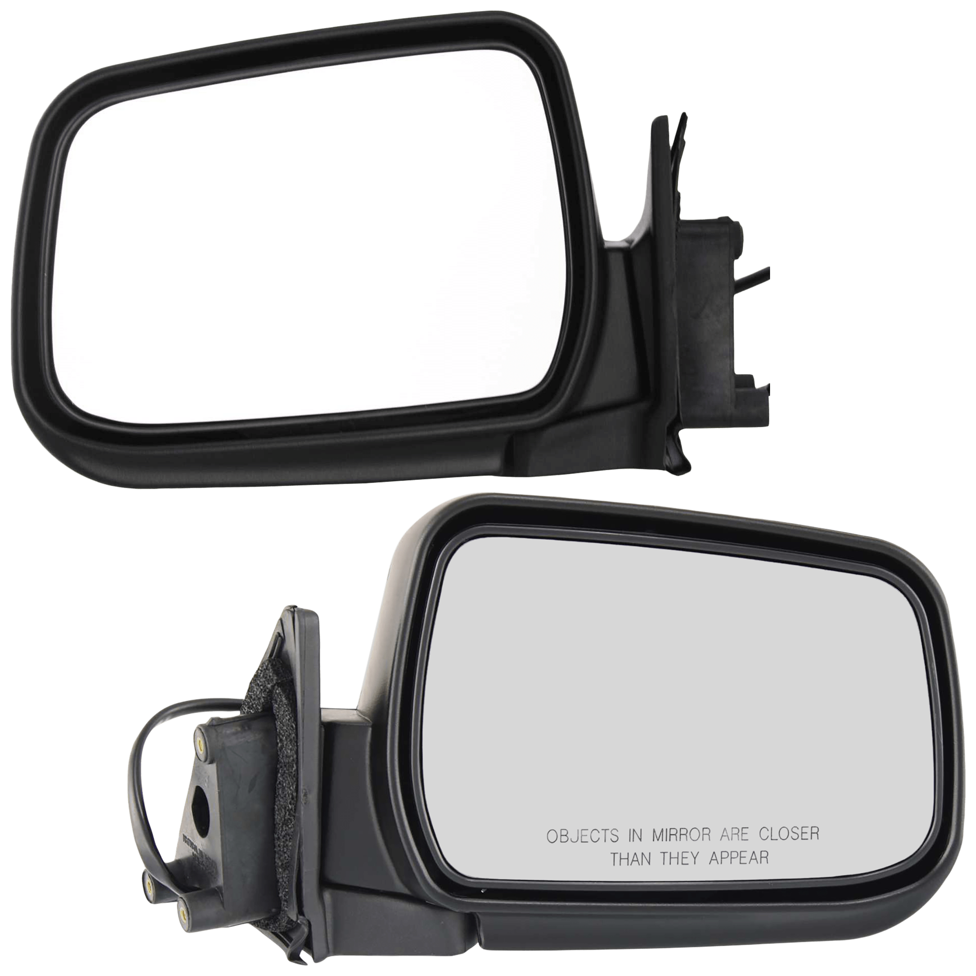 AM FRONTIER 98-04 MIRROR RH AND LH Power Manual Folding Non heated Paintable SKU SET JNS38ER Partslink NI1320140 NI1321140 OEM 963013S500-963023S500