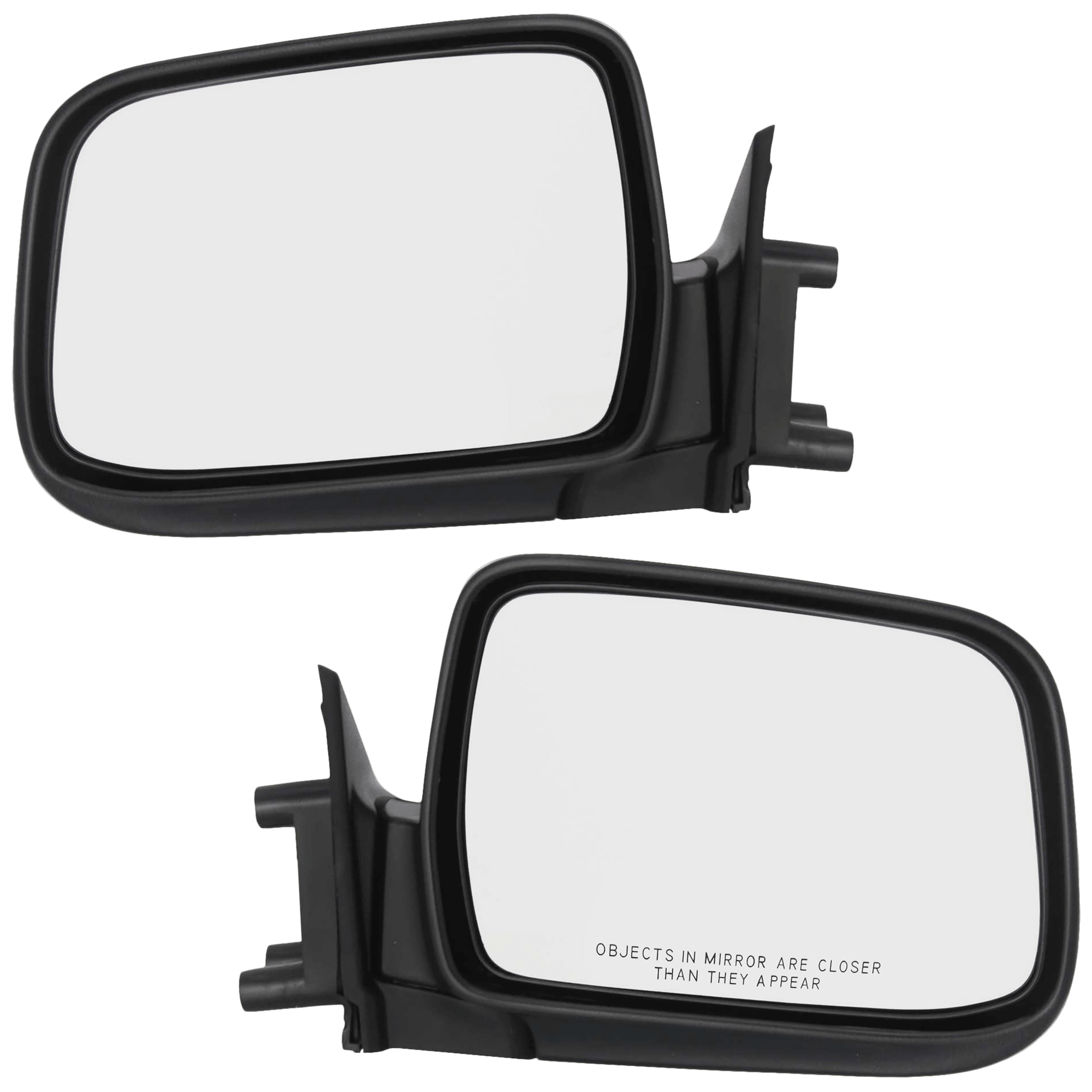 AM FRONTIER 98-04 MIRROR RH AND LH Manual Adjust Manual Folding Non Heated Paintable SKU SET JNS38R Partslink NI1320139 NI1321139 OEM 963013S510-963023S510