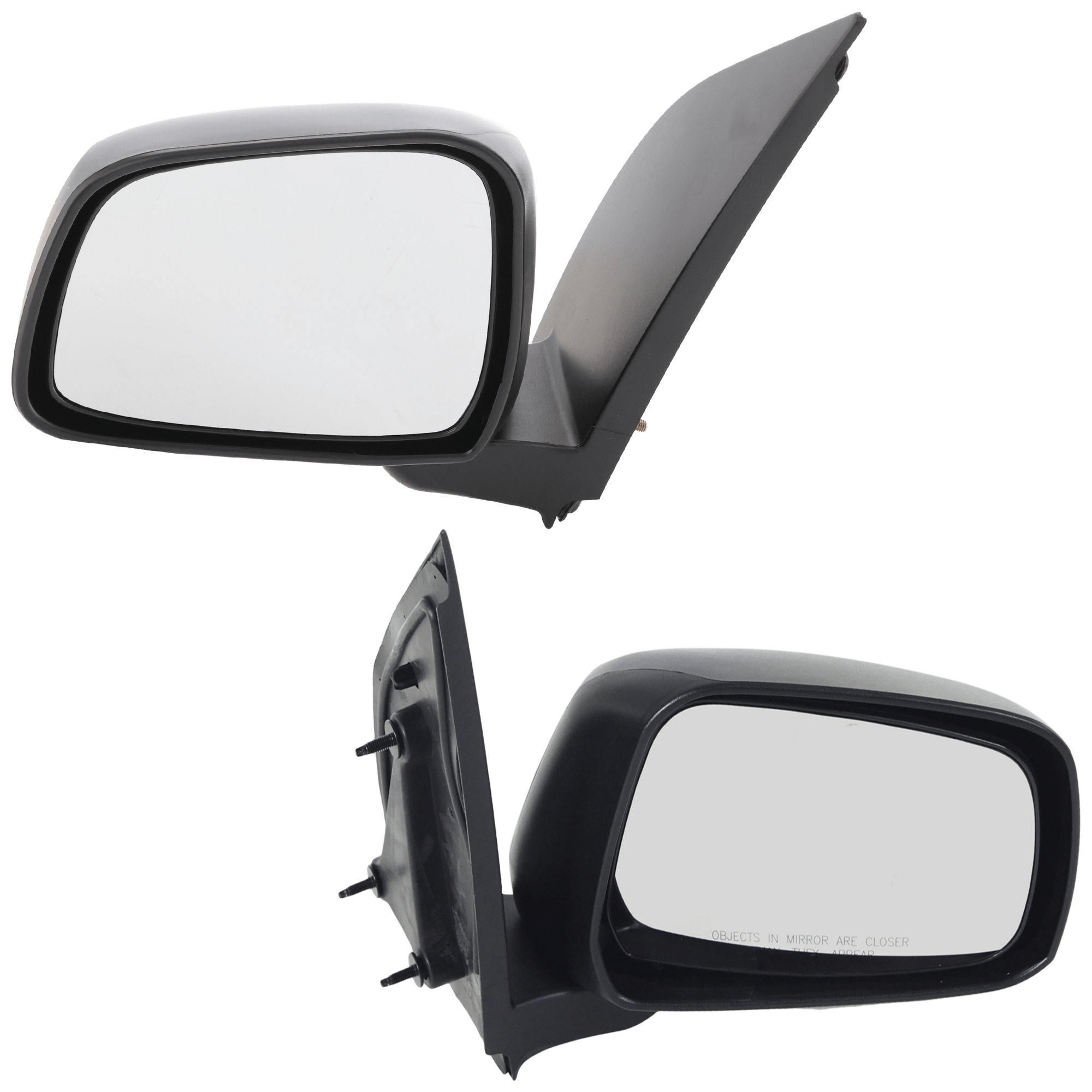 AM FRONTIER 05-21 MIRROR RH AND LH Manual Adjust Manual Folding Non Heated Textured Desert Runner Nismo Off Road S SE SV XE Models SKU SET JNS53R Partslink NI1320154 NI1321154 OEM 963019BC9A 963029BC9A