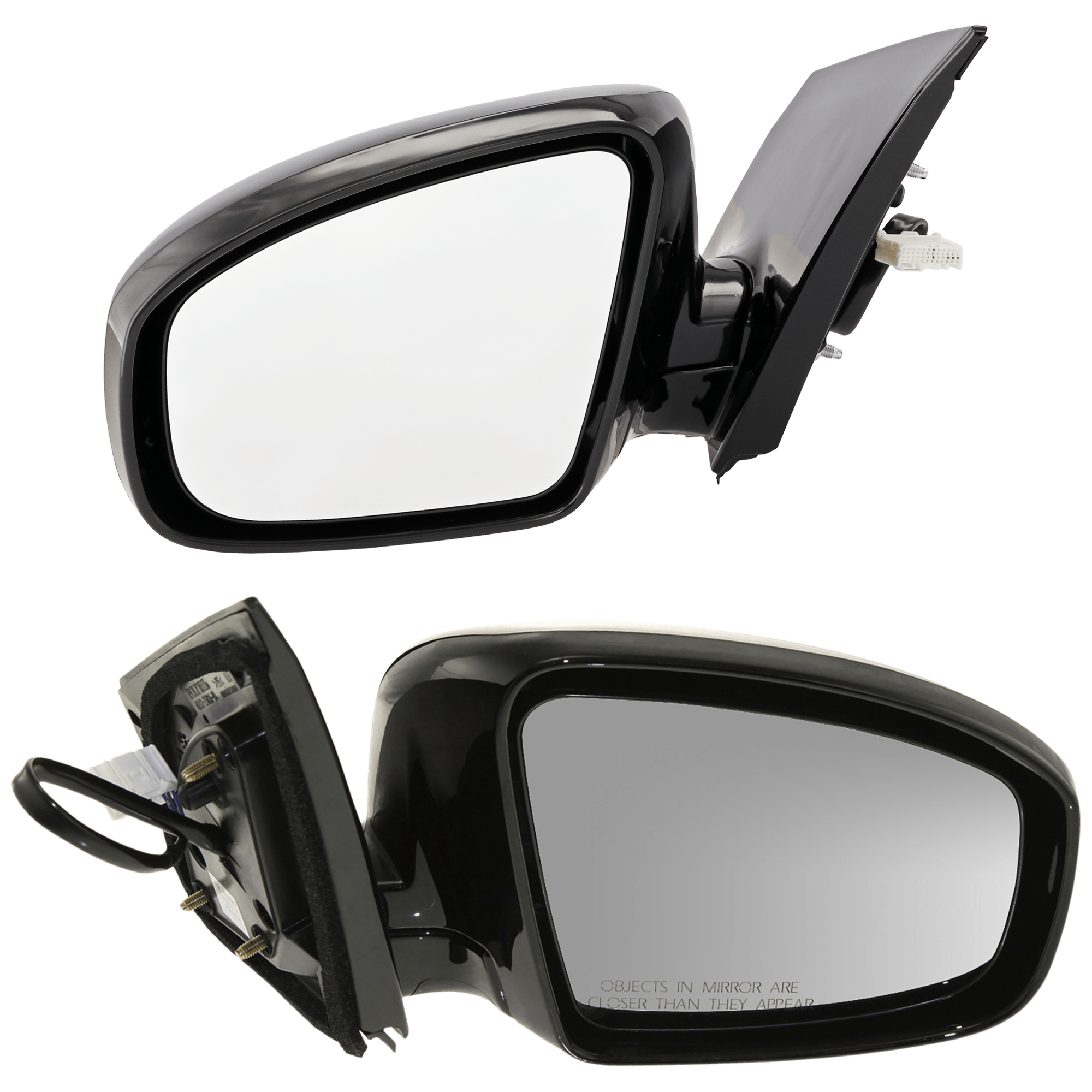 AM MURANO 09-14 MIRROR RH AND LH Power Manual Folding Heated Paintable No Memory SKU SET JNS74ER Partslink NI1320197 NI1321197 OEM 963011AA0B K63731BA0A 963021AA