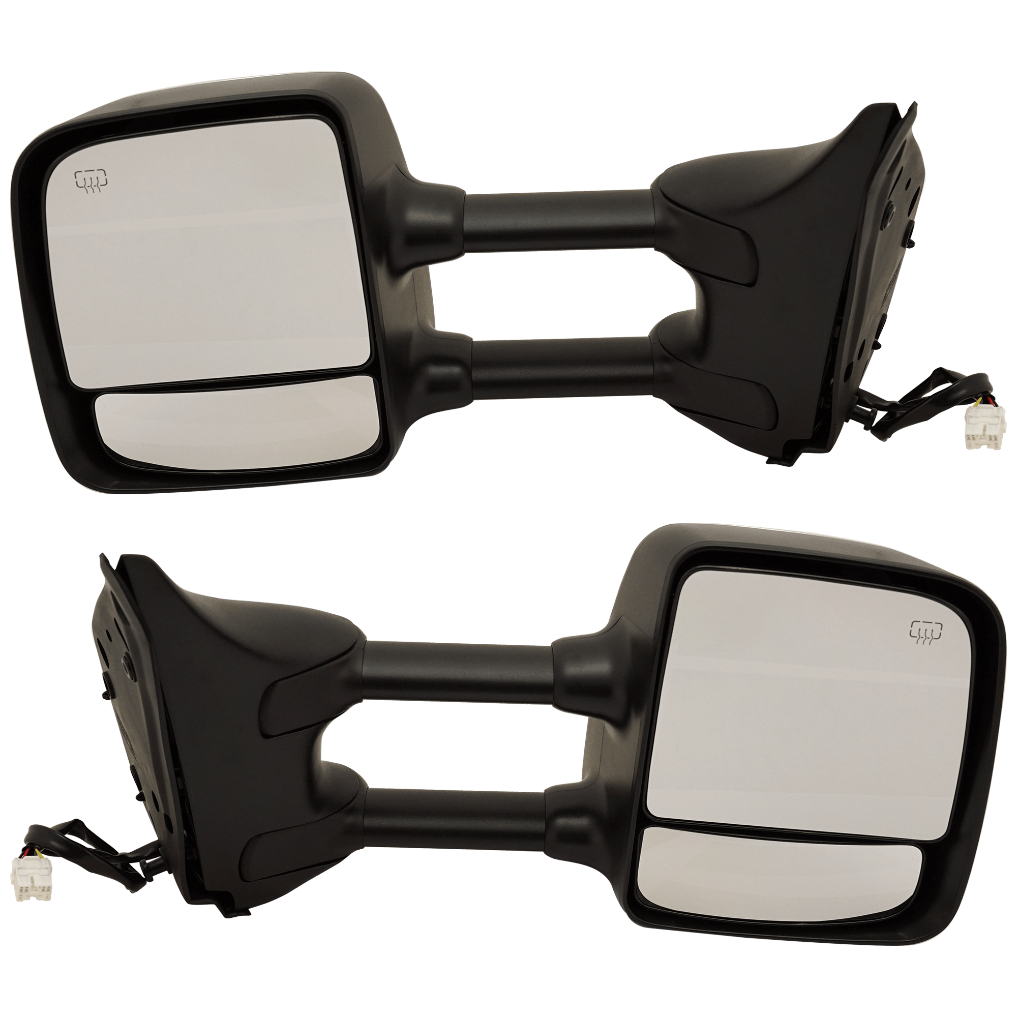 AM TITAN 04-05 TOWING MIRROR RH AND LH Power Manual Folding Heated Chrome w Towing Pkg SE Model SKU SET JNS76CR Partslink NI1320202 NI1321202 OEM 96301ZR10E 96302ZR10E