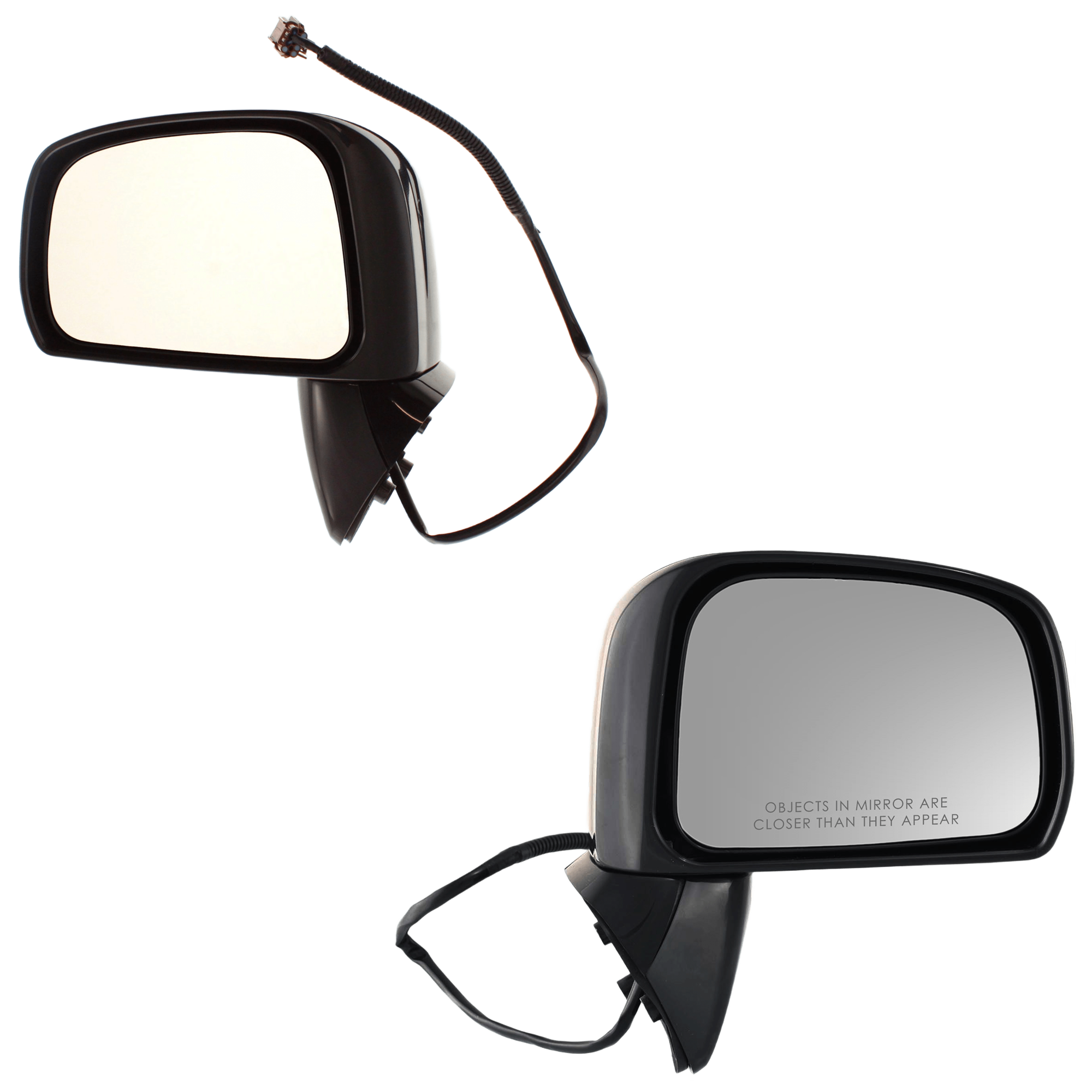 AM VERSA 07-12 MIRROR RH AND LH Power Manual Folding Non Heated Paintable Hatchback Sedan 08-11 S SL Model SKU SET JNS80ER Partslink NI1320200 NI1321200 OEM 96301EL12B 96302EL12B
