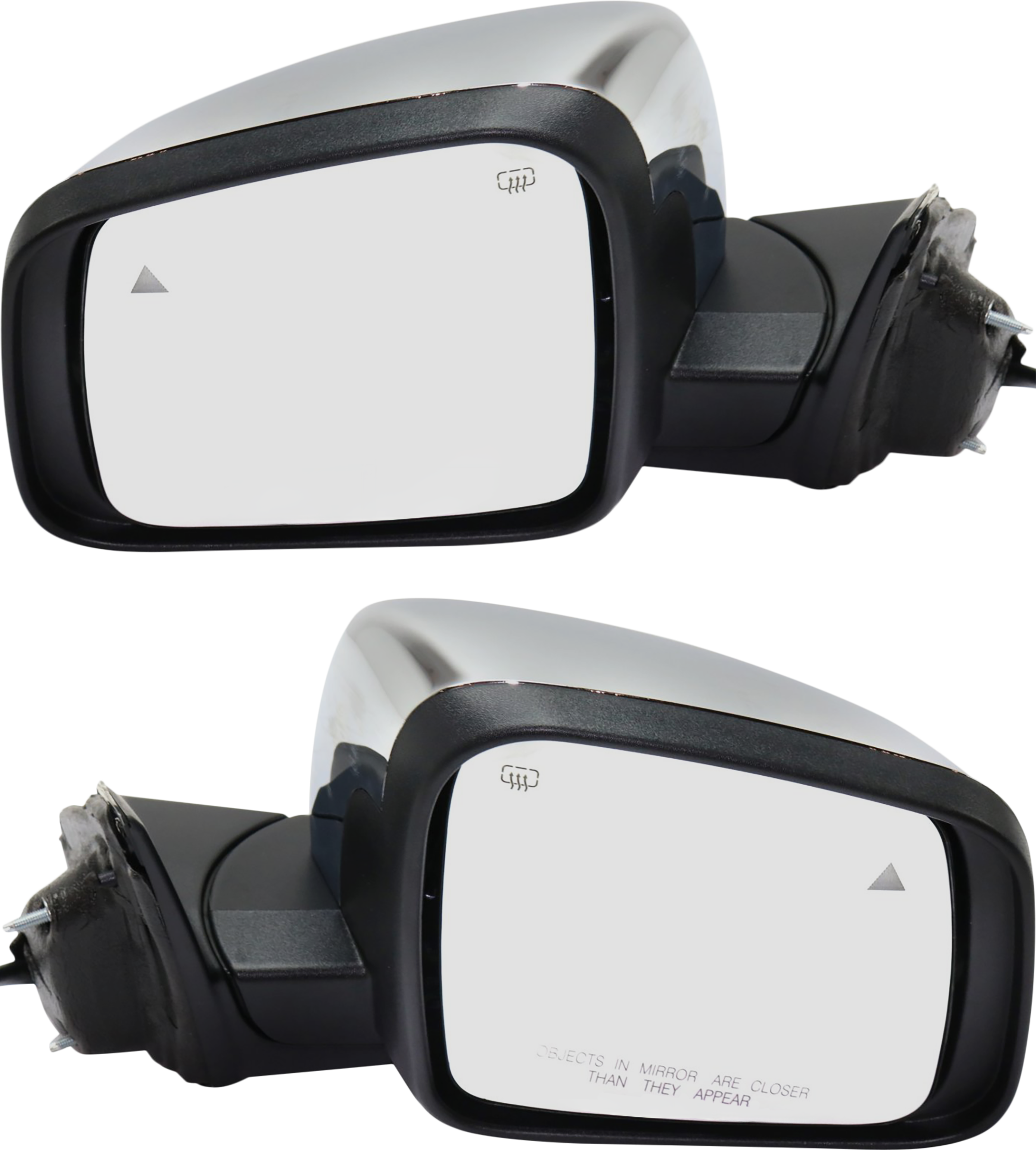 AM GRAND CHEROKEE 11-21 GRAND CHEROKEE WK 22-22 MIRROR RH AND LH Power Heated Manual Folding Chrome w Blind Spot Detection in Glass Memory and Signal Light No Auto dimming and Puddle Light SKU SET JP05CR S OEM 68236930AF PFM 68236931AF PFM