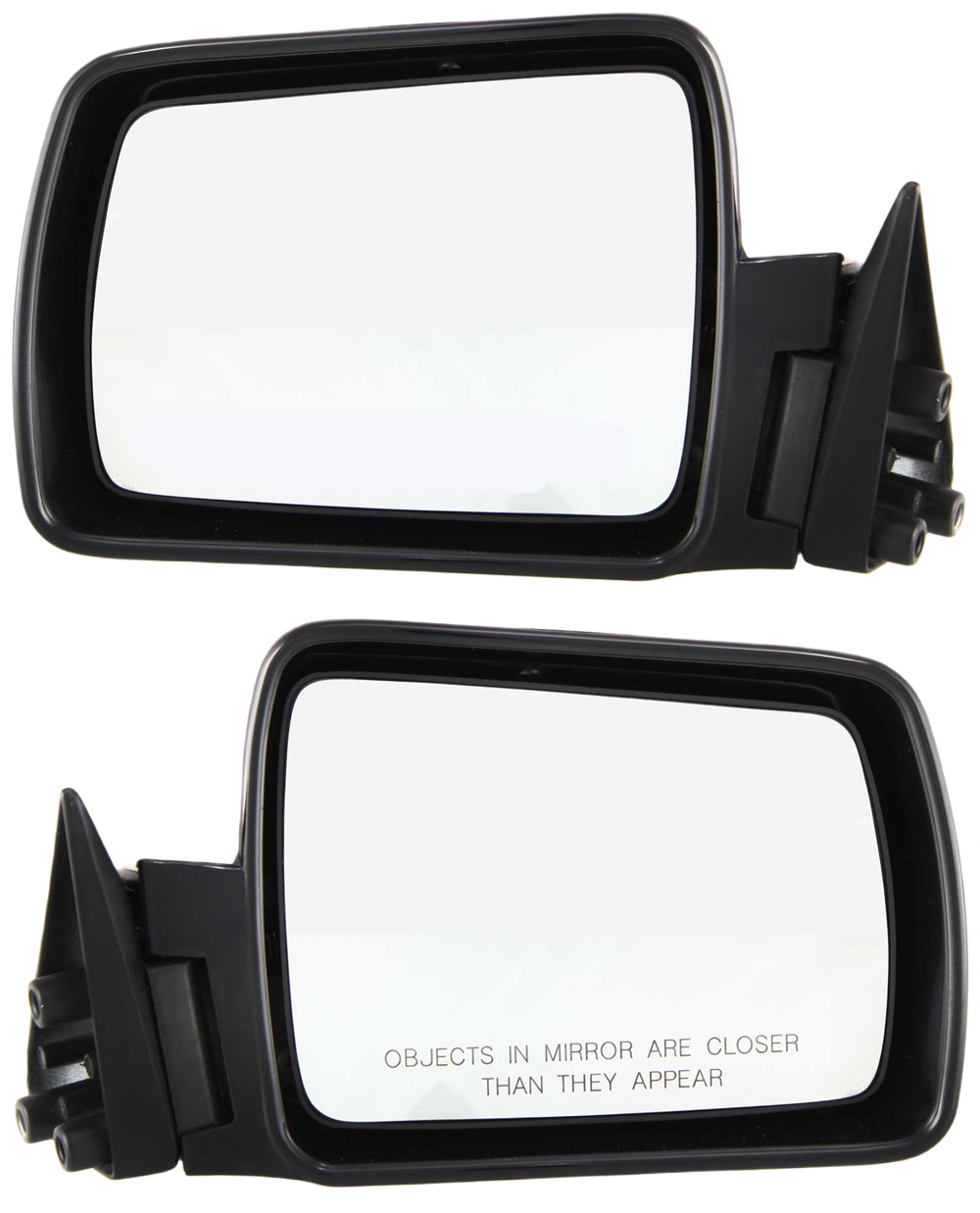 AM CHEROKEE 84-9 MIRROR RH AND LH Manual Adjust Non Folding Non Heated Paintable SKU SET JP14R Partslink CH1320122 CH1321122 OEM 55034131-82200314