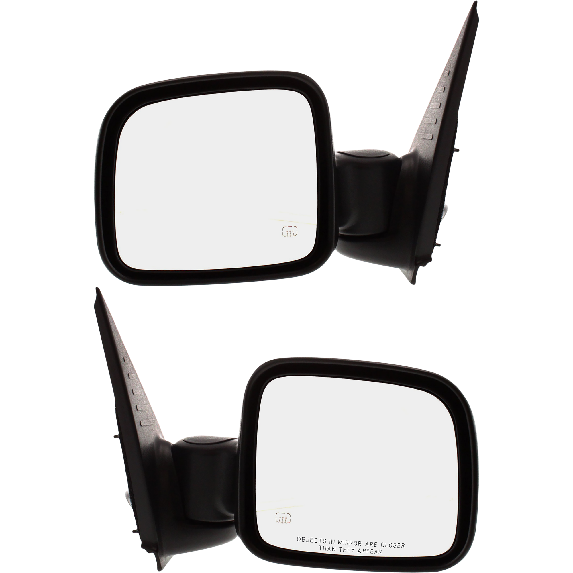 AM LIBERTY 02-07 MIRROR RH AND LH Power Manual Folding Heated Textured w 8 hole 5 pin plug No Memory SKU SET JP27ER Partslink CH1320232 CH1321232 OEM 55155842AI 55155843AI