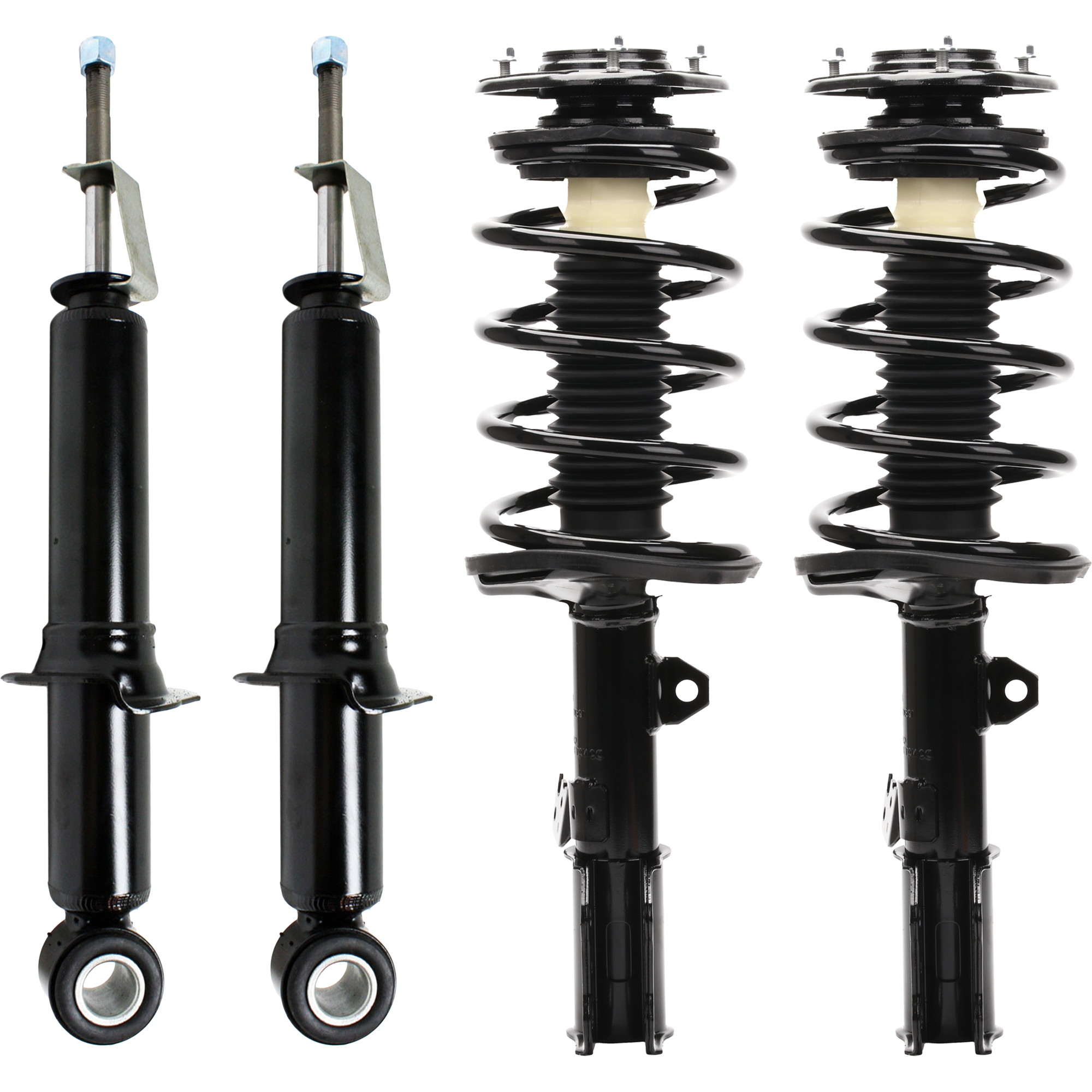 AM MATRIX VIBE 03-08 FRONT AND REAR SHOCK AND FULLY LOADED STRUT RH AND LH Gas Charged Twin tube Set of 4 SKU SET JP280507-4 OEM 48530A9540-4853009F90-88973941
