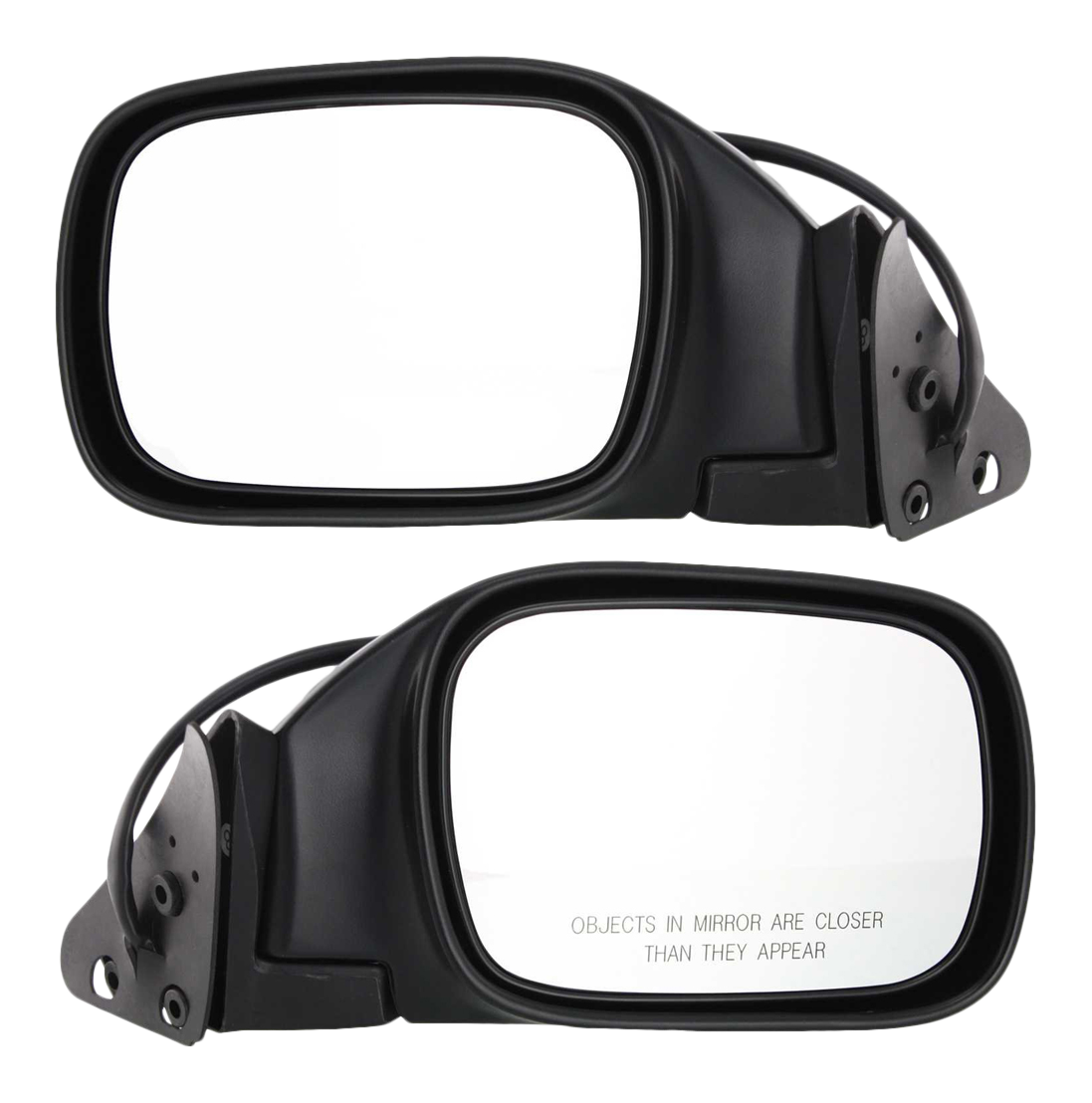 AM CHEROKEE 97-01 MIRROR RH AND LH Power Manual Folding Non Heated Textured SKU SET JP29ER Partslink CH1320161 CH1321161 OEM 55154948AC 55154949AC