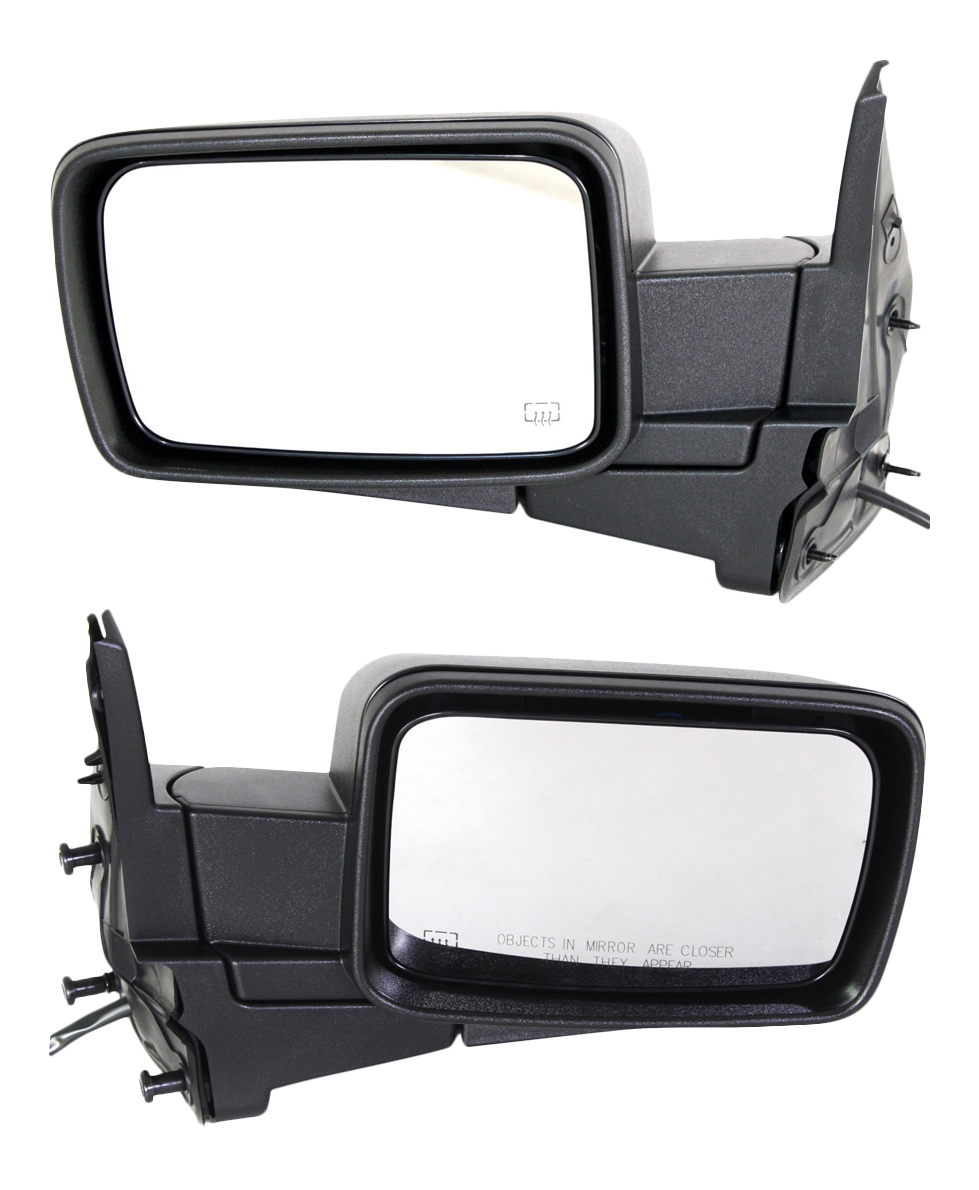 AM COMMANDER 06-10 MIRROR RH AND LH Power Manual Folding Heated Textured w Memory No Auto dimming BSD and Signal Light SKU SET JP41ER Partslink CH1320276 CH1321276 OEM 55157011AD 55157012AE 68040408
