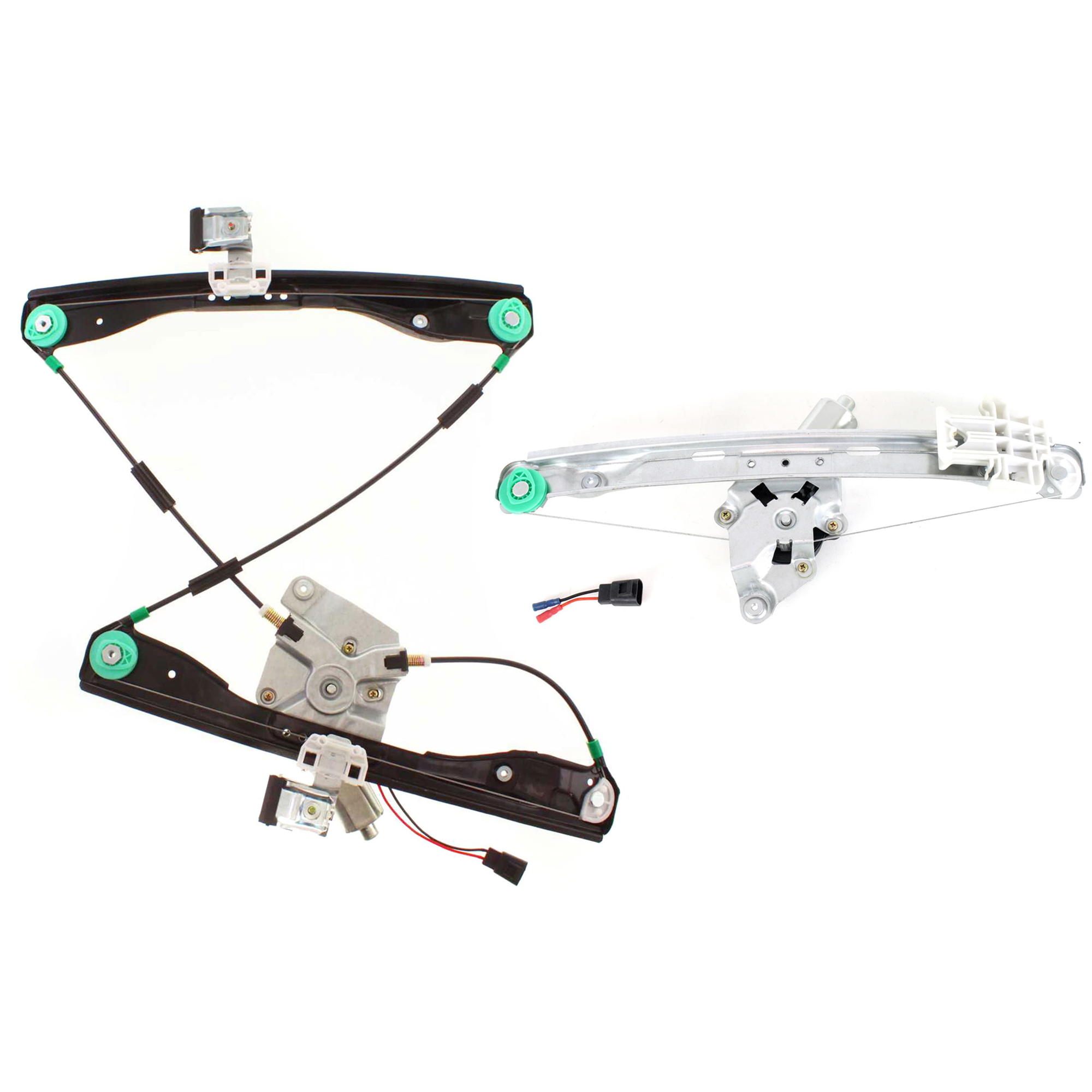 AM G6-05-10 FRONT AND REAR WINDOW REGULATOR LH Power w Motor SKU SET JP462902-2L Partslink GM1350134 GM1550108 OEM 20774637-25931991