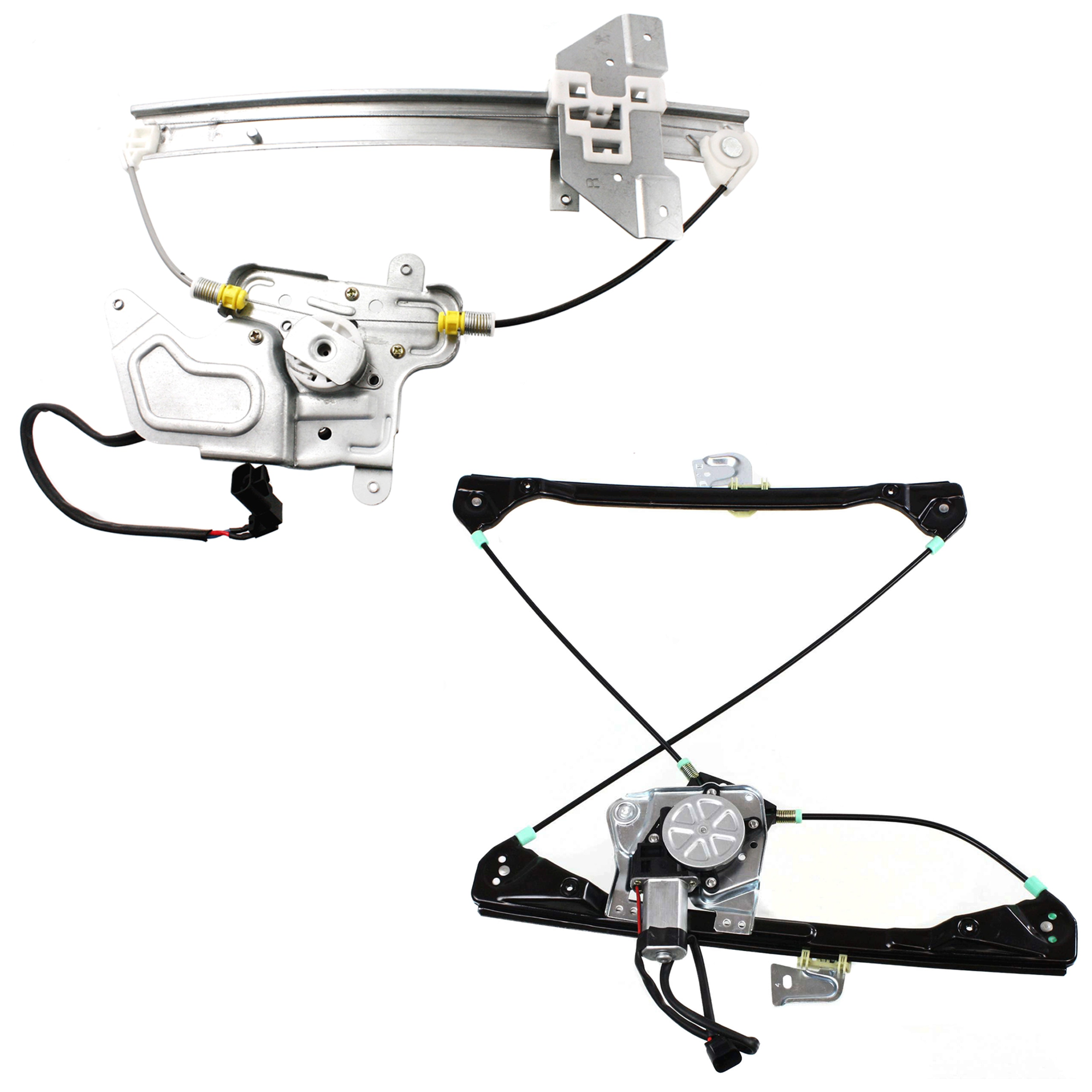 AM ALERO 99-04 GRAND AM 99-05 FRONT AND REAR WINDOW REGULATOR RH Power w Motor SKU SET JP462903-2R Partslink GM1351122 GM1551104 OEM 22702138-22730702