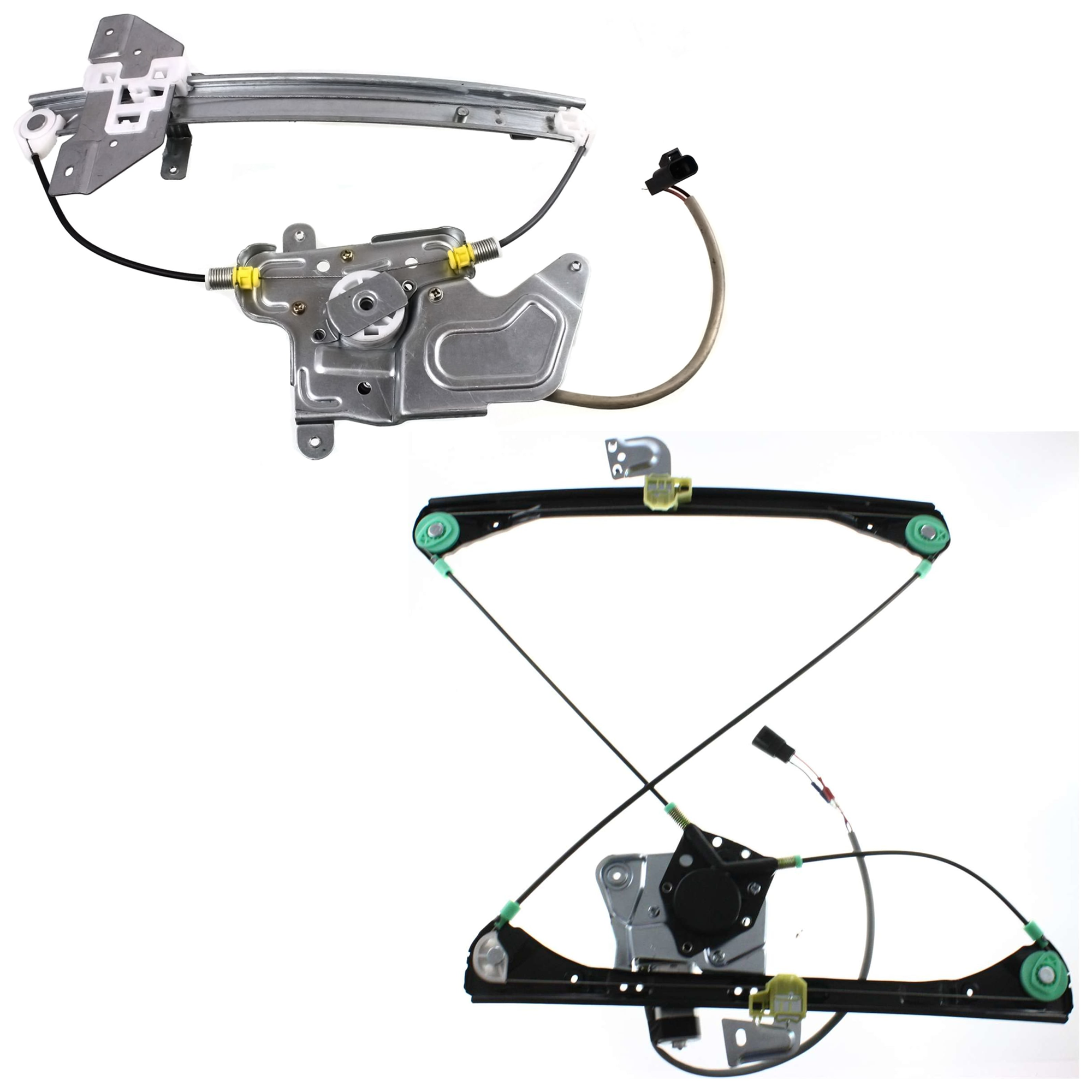 AM ALERO 99-04 GRAND AM 99-05 FRONT AND REAR WINDOW REGULATOR LH Power w Motor SKU SET JP462904-2L Partslink GM1350122 GM1550104 OEM 22702137-22730703