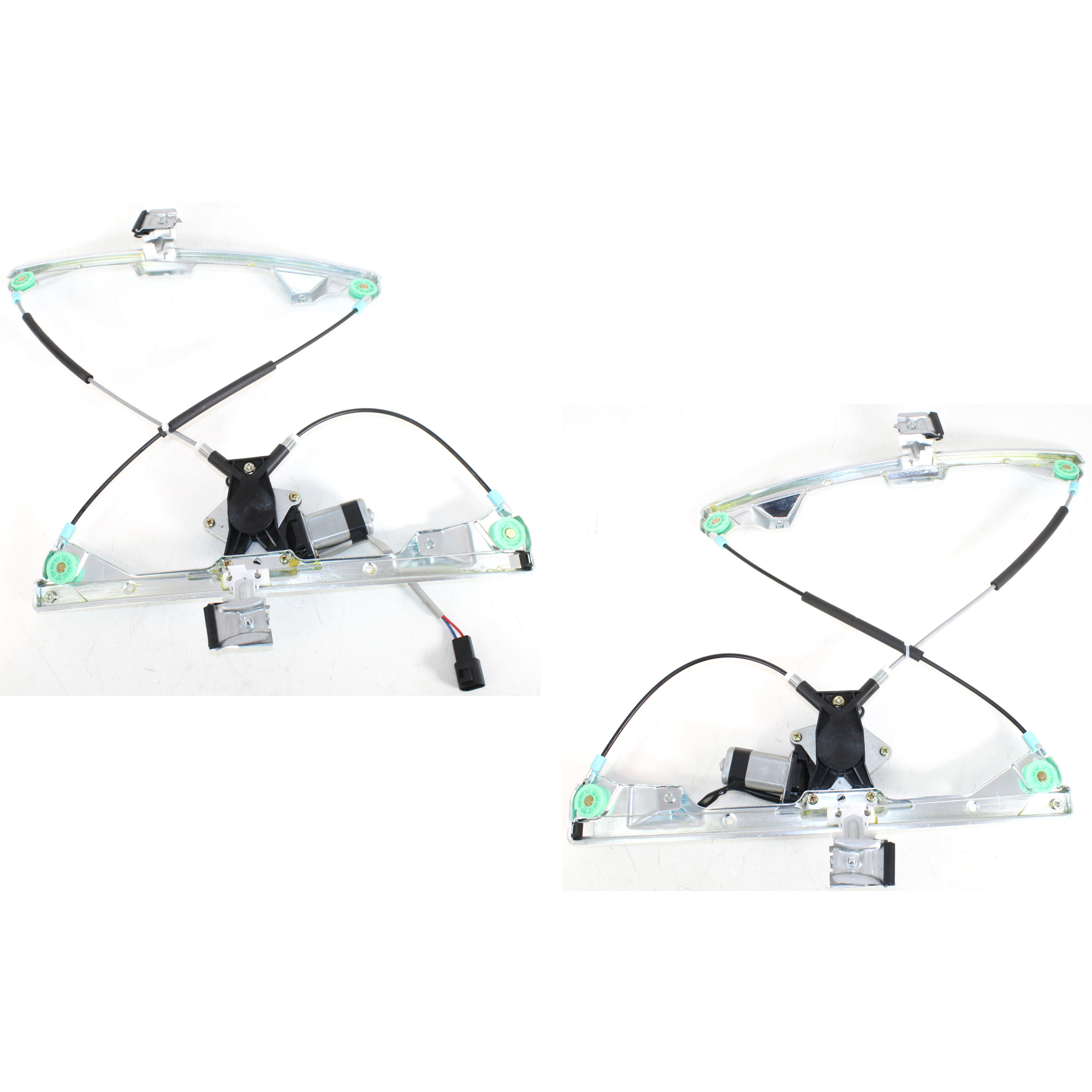 AM GRAND PRIX 04-08 FRONT WINDOW REGULATOR RH AND LH Power w Motor SKU SET JP462909 Partslink GM1350152 GM1351152 OEM 15934640-15934641