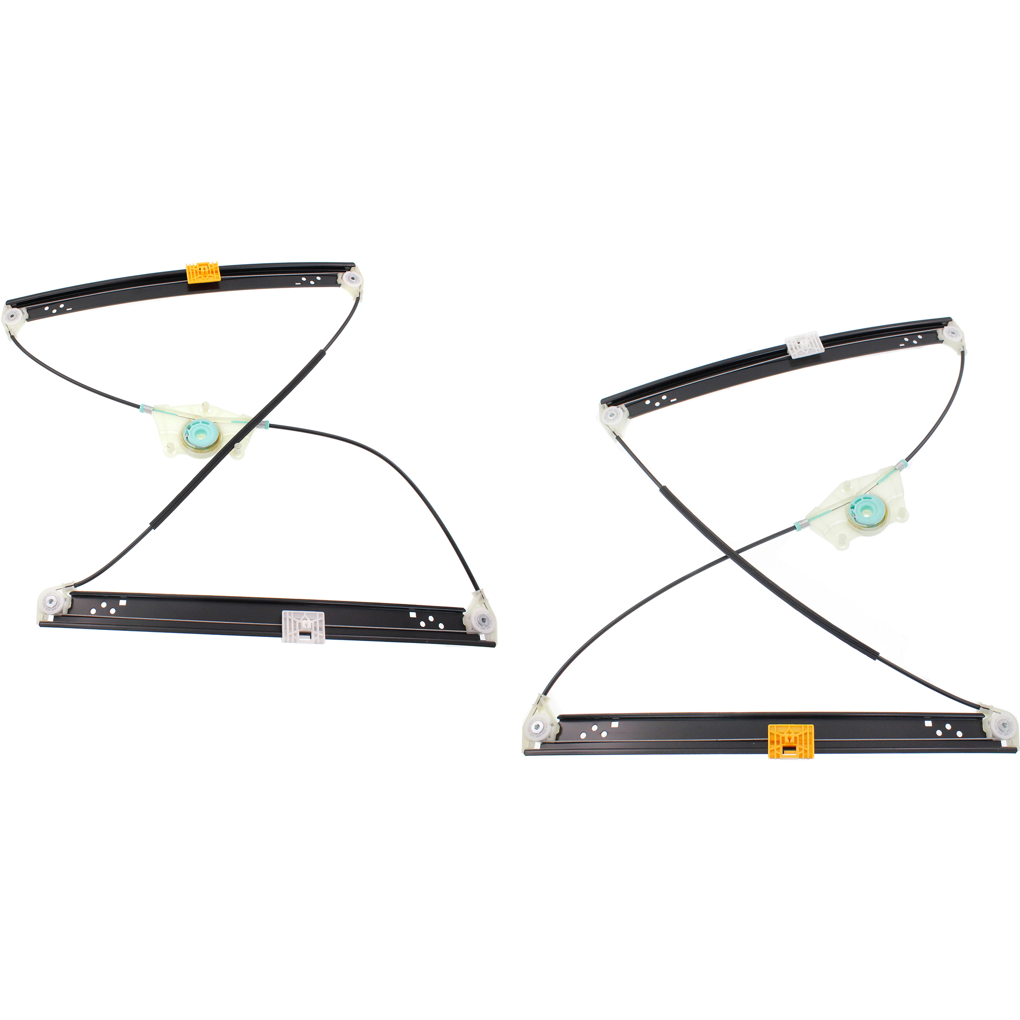 AM CAYENNE 03-10 TOUAREG 04-10 FRONT WINDOW REGULATOR RH AND LH Power w o Motor SKU SET JP462931 OEM 95554246104-7L0837461-95554246