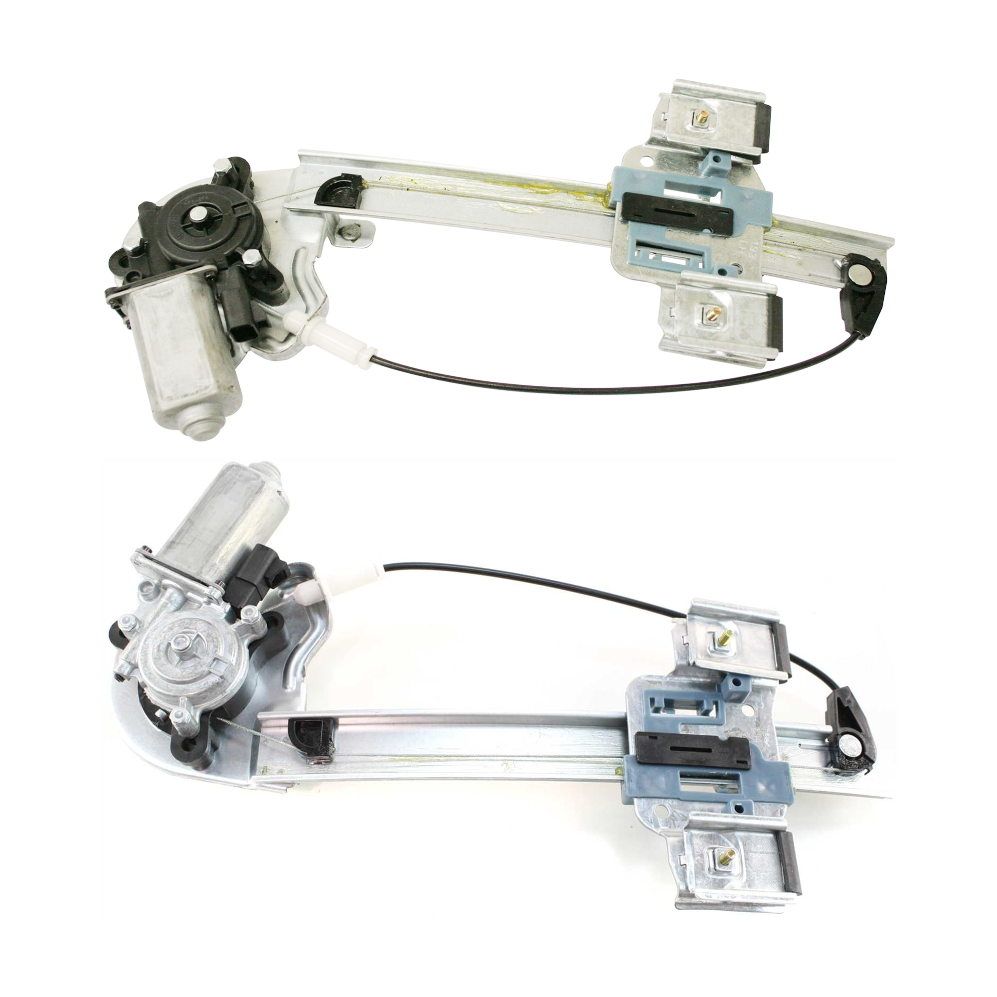 AM BONNEVILLE 00-05 REAR WINDOW REGULATOR RH AND LH Power With Motor SKU SET JP491705 Partslink GM1550115 GM1551115 OEM 15231242-15231243