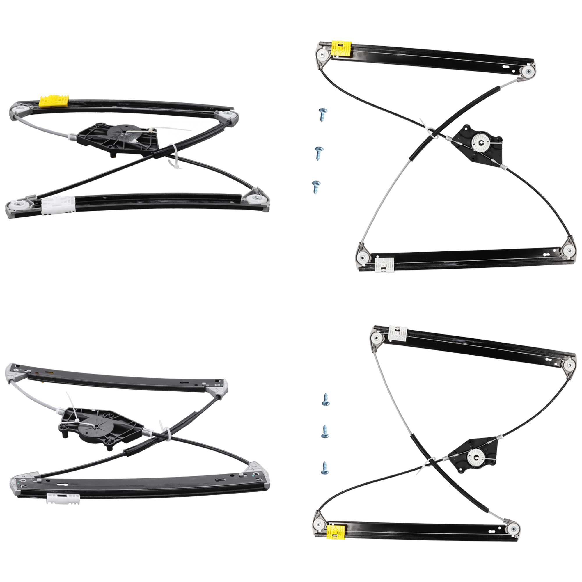 AM CAYENNE 03-10 TOUAREG 04-10 FRONT AND REAR WINDOW REGULATOR RH AND LH Power w o Motor SKU SET JP491707-4 OEM 95553346103-7L0839461-95553346