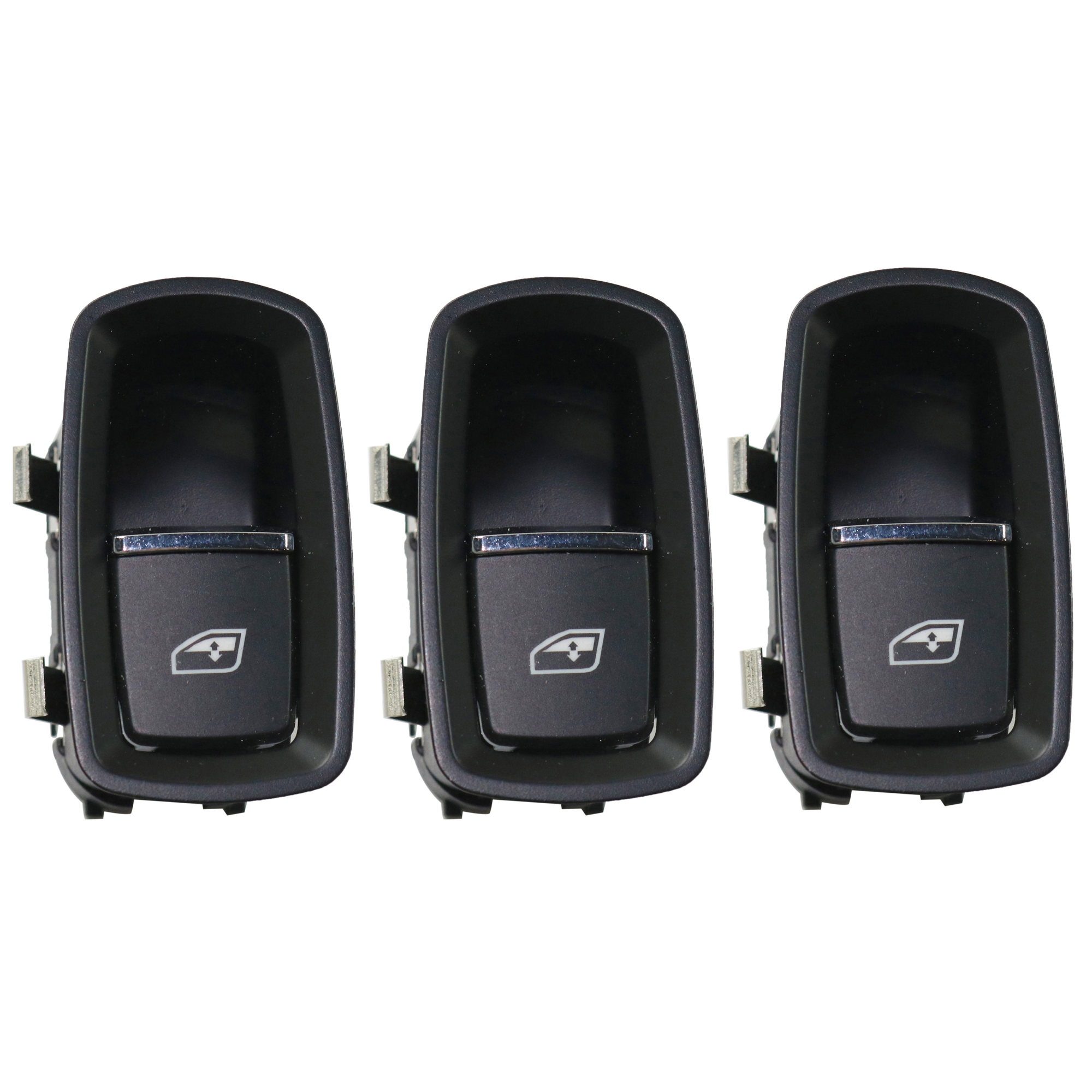 AM PANAMERA 11-16 CAYENNE 11-19 FRONT AND REAR WINDOW SWITCH RH=LH Set of 3 SKU SET JP505215-3 OEM 7PP959855CDML