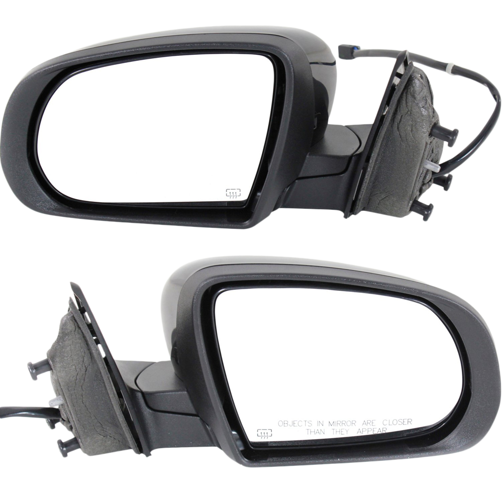 AM CHEROKEE 14-18 MIRROR RH AND LH Power Manual Folding Heated Paintable No Auto dimming BSD Memory and Signal Light SKU SET JP61ER Partslink CH1320374 CH1321374 OEM 1VF36TZZAD 1VF37TZZAD