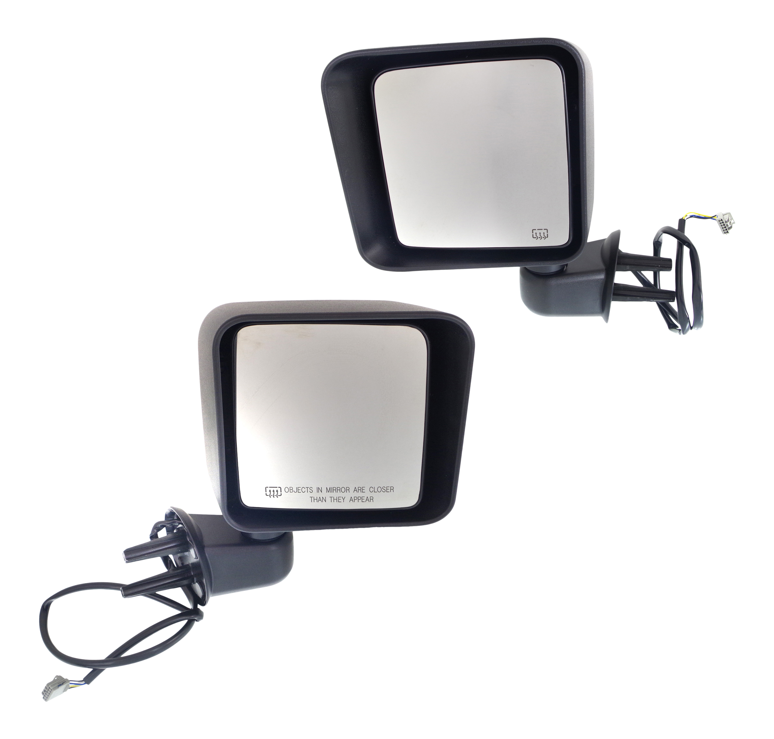 AM WRANGLER JK 14-14 MIRROR RH AND LH Power Manual Folding Heated Textured SKU SET JP65ER Partslink CH1320372 CH1321372 OEM 68229611AA 68229612AA