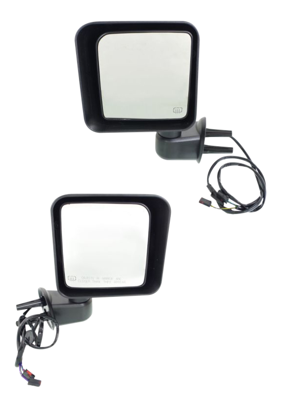 AM WRANGLER JK 15-18 MIRROR RH AND LH Power Manual Folding Heated Textured SKU SET JP66ER Partslink CH1320390 CH1321390 OEM 68249846AD 68249846AC 68249847
