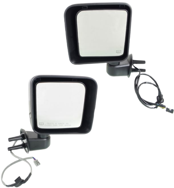AM WRANGLER JK 15-18 MIRROR RH AND LH Power Manual Folding Heated Paintable SKU SET JP69ER Partslink CH1320393 CH1321393 OEM 5VJ76DX8AB 5VJ77DX8AB
