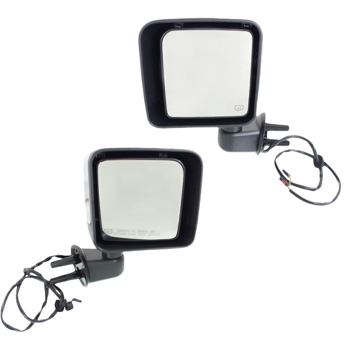 AM WRANGLER JK 15-18 MIRROR RH AND LH Power Manual Folding Heated Chrome SKU SET JP70ER Partslink CH1321391 CH1320391 OEM 68249844AD 68249844AA 68249845