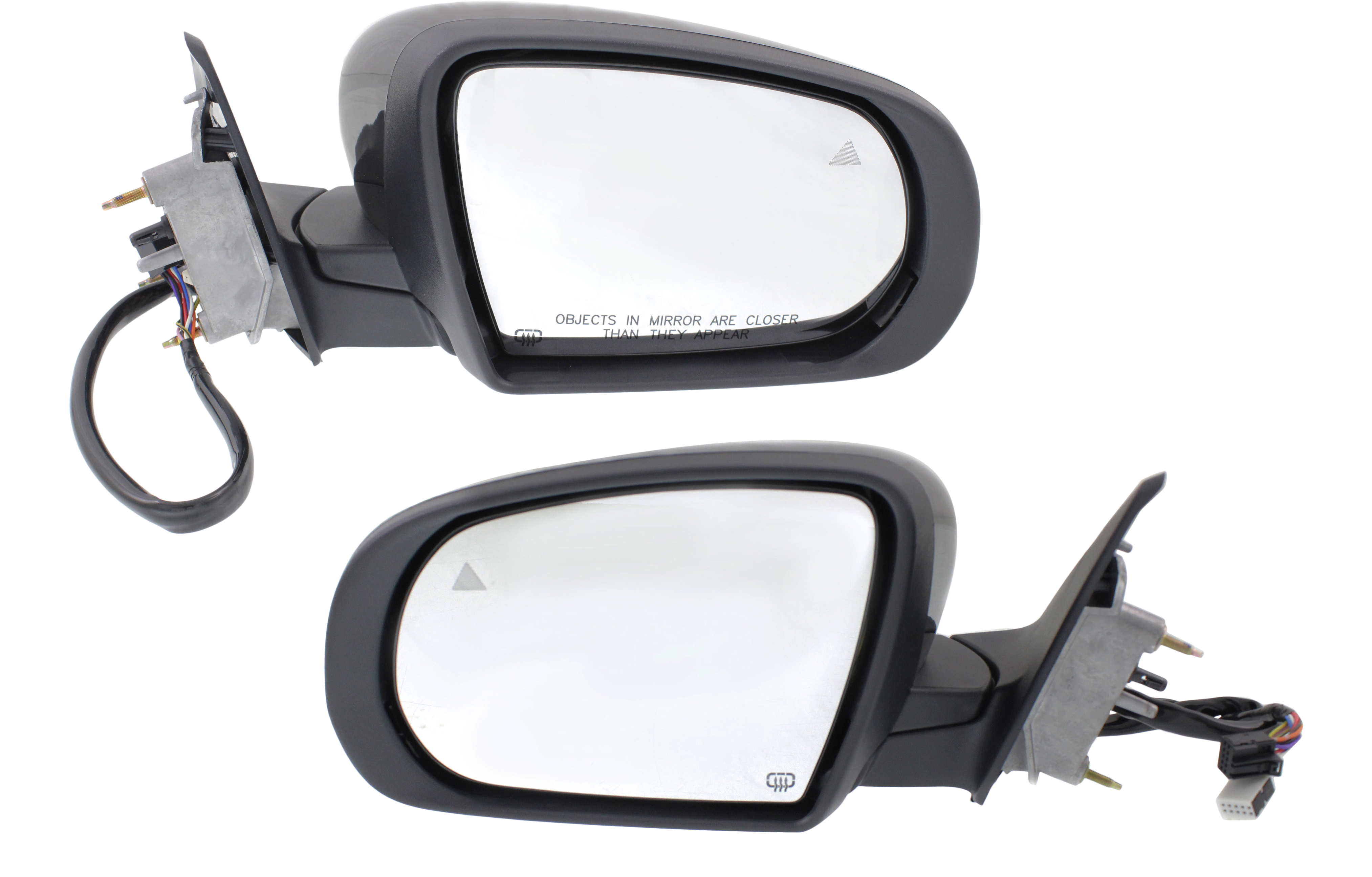 AM CHEROKEE 14-18 MIRROR RH AND LH Power Manual Folding Heated Paintable w BSD in Glass and In housing Signal Light No Auto dimming and Memory SKU SET JP71ER S Partslink CH1320428 CH1321428 OEM 1UV66TZZAD 1UV67TZZAD