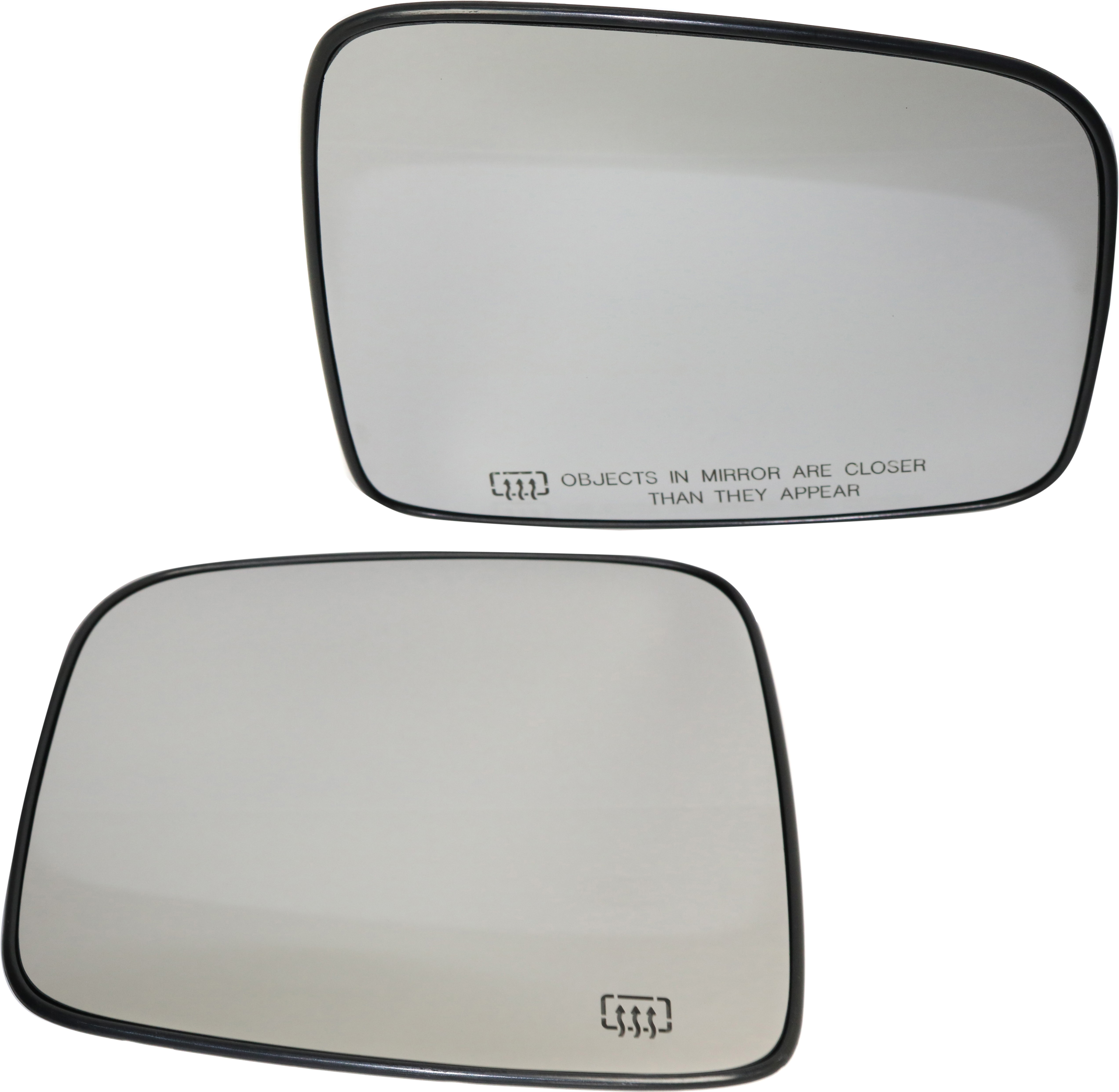 AM LIBERTY 02-07 MIRROR GLASS RH AND LH Heated w Backing Plate SKU SET JP78GR OEM 5083986AA 5134236AA 5083989AA