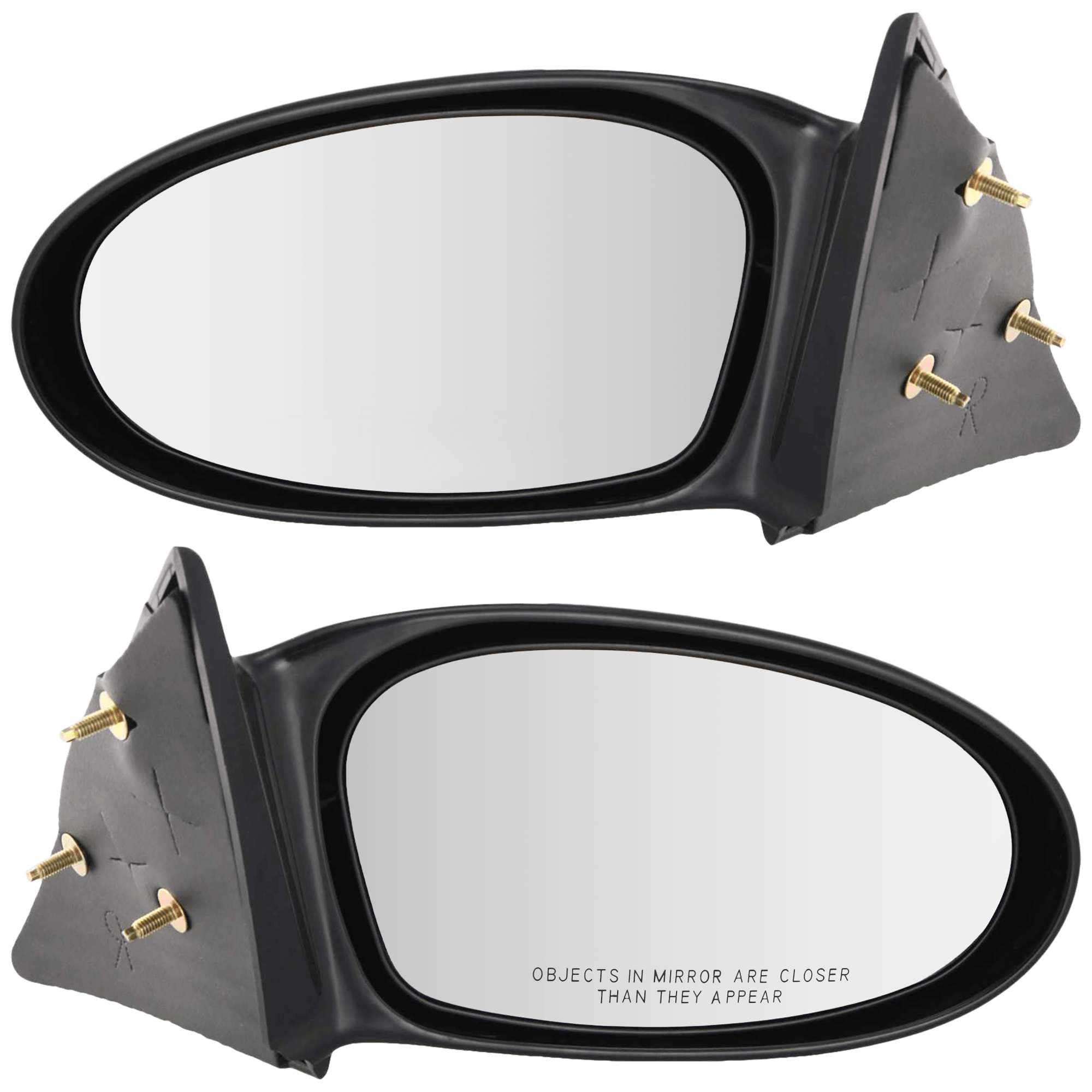 AM GRAND AM 02-05 MIRROR RH AND LH Manual Adjust Non Folding Non Heated Paintable SKU SET JPT14R Partslink GM1320258 GM1321258 OEM 22724868-22724873