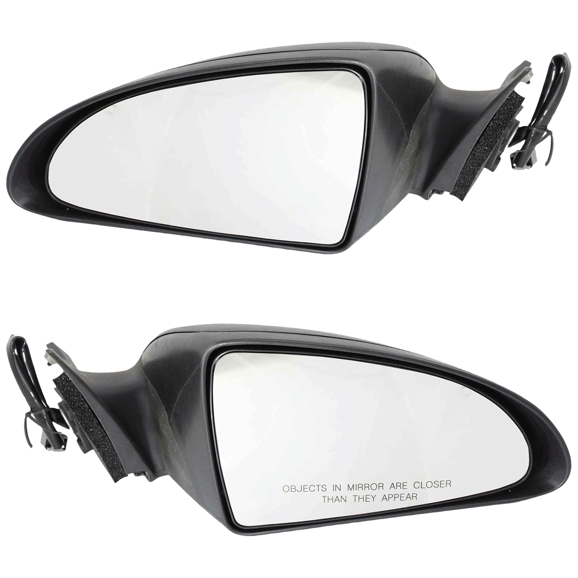 AM G6-06-09 MIRROR RH AND LH Power Manual Folding Non Heated Textured Convertible Coupe SKU SET JPT16ER Partslink GM1320303 GM1321303 OEM 15824509-15824510
