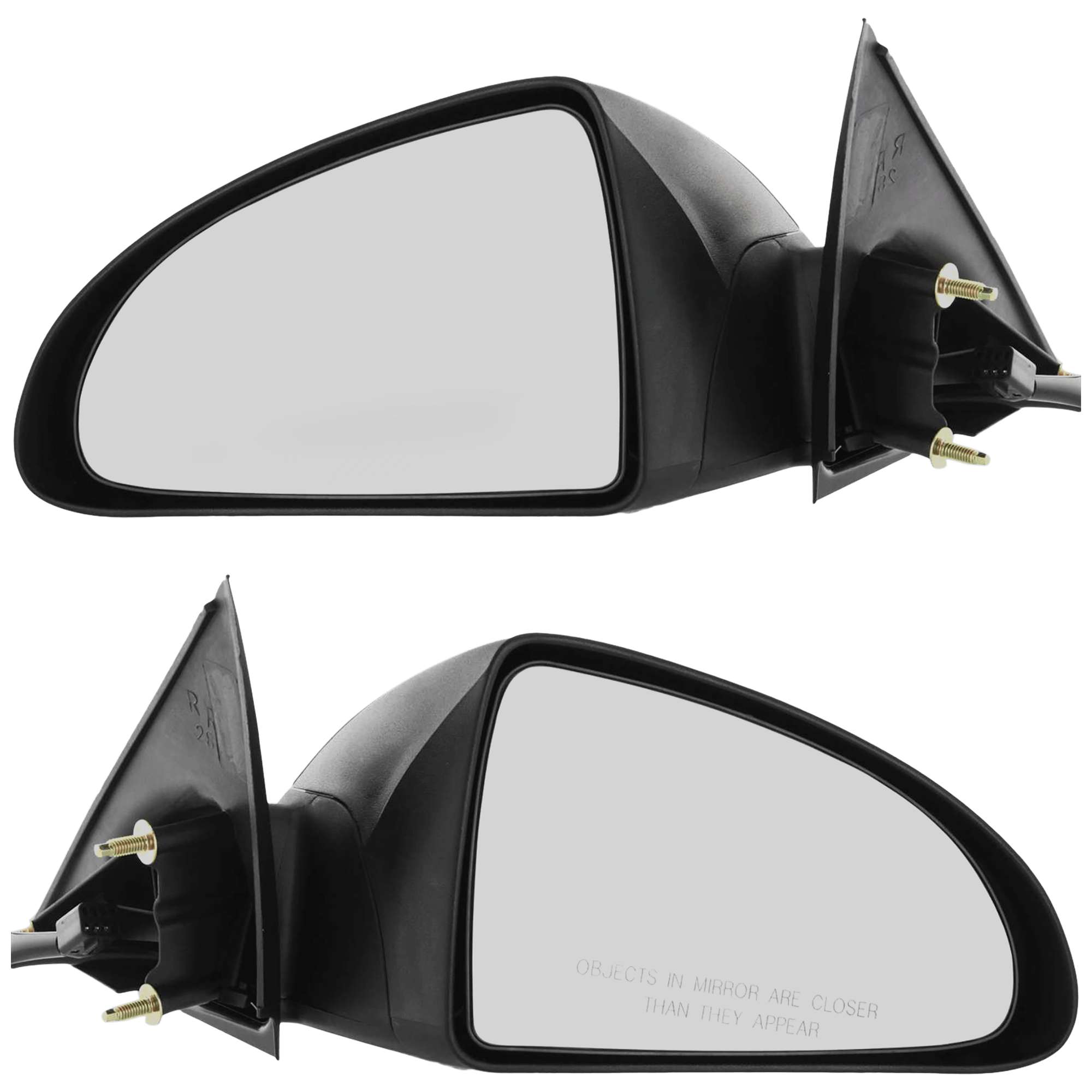AM G6-05-09 MIRROR RH AND LH Power Manual Folding Non Heated Textured Sedan SKU SET JPT18ER Partslink GM1320291 GM1321291 OEM 15278128-15278129