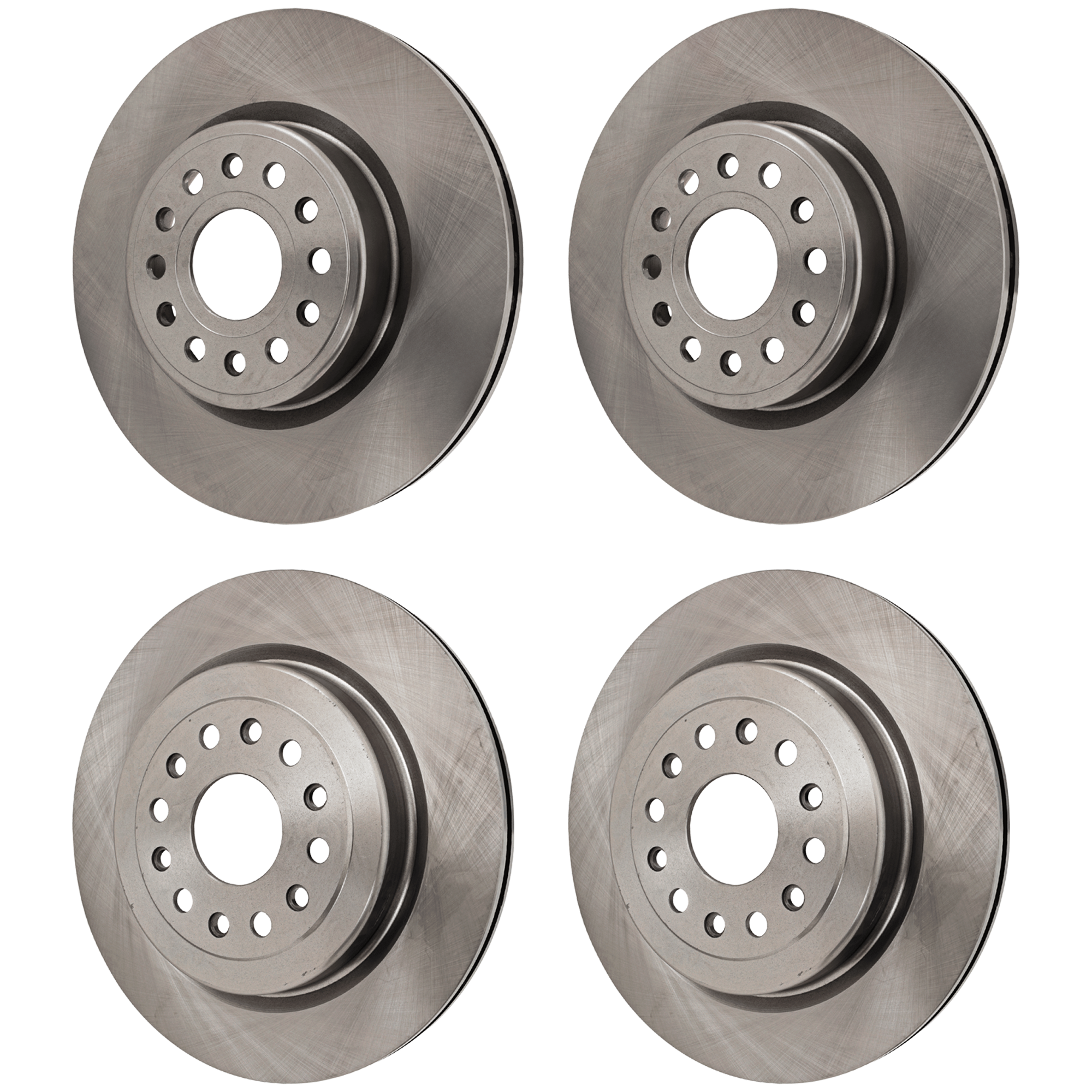 AM RAM 1500-19-22 FRONT AND REAR BRAKE DISC 4 Wheel Set Plain Surface SKU SET JR27110003 OEM 68237063AB 68368450AA 68237065