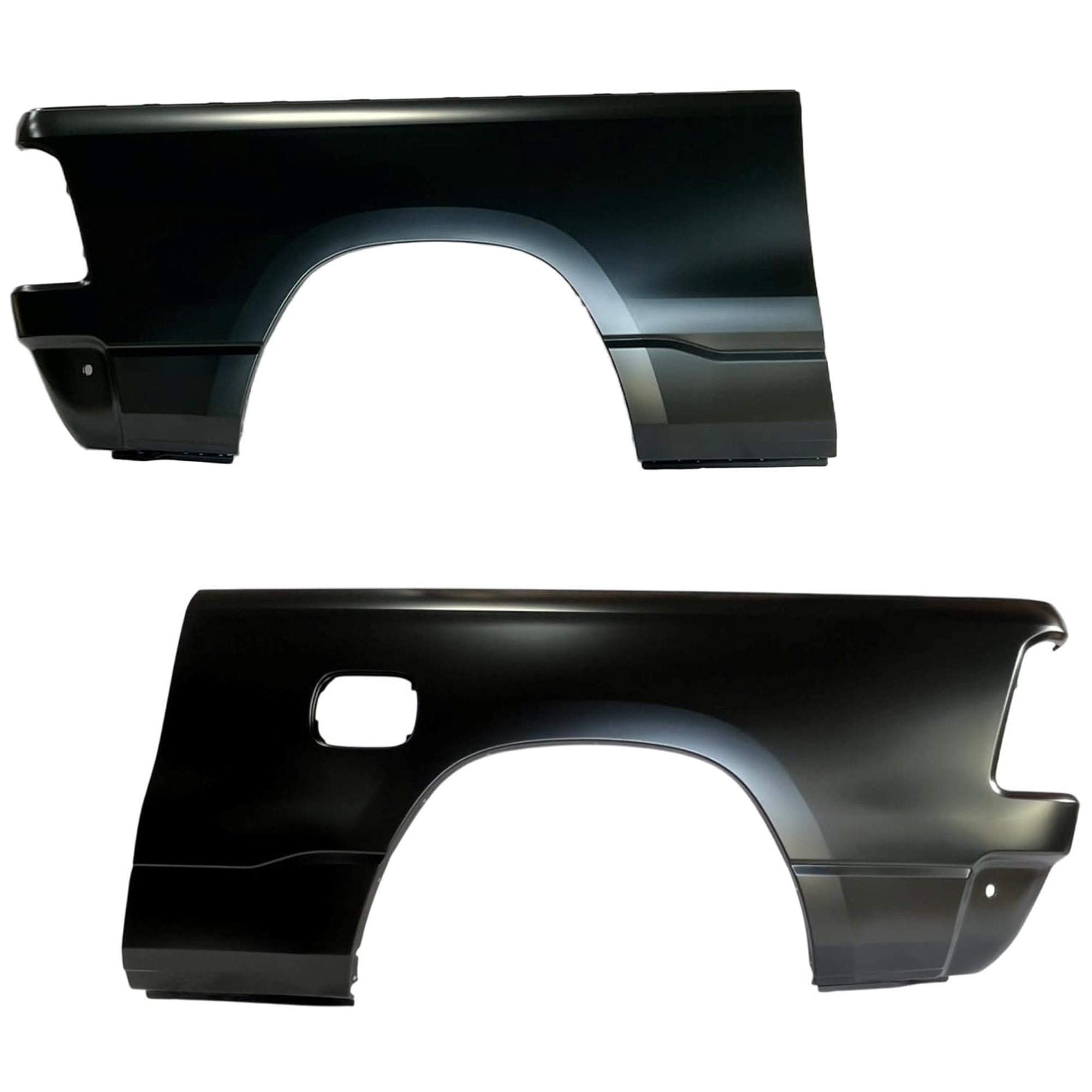 AM RAM 1500 P U 19-25 TRUCK BEDSIDE PANEL RH AND LH Outer Side Panel Crew Cab 154 in. Wheelbase Quad Cab w o Rambox Cargo System w o Fender Flare CAPA SKU SET JR57010007Q Partslink CH1756115C CH1757115C OEM 68638044AA 68638045AA