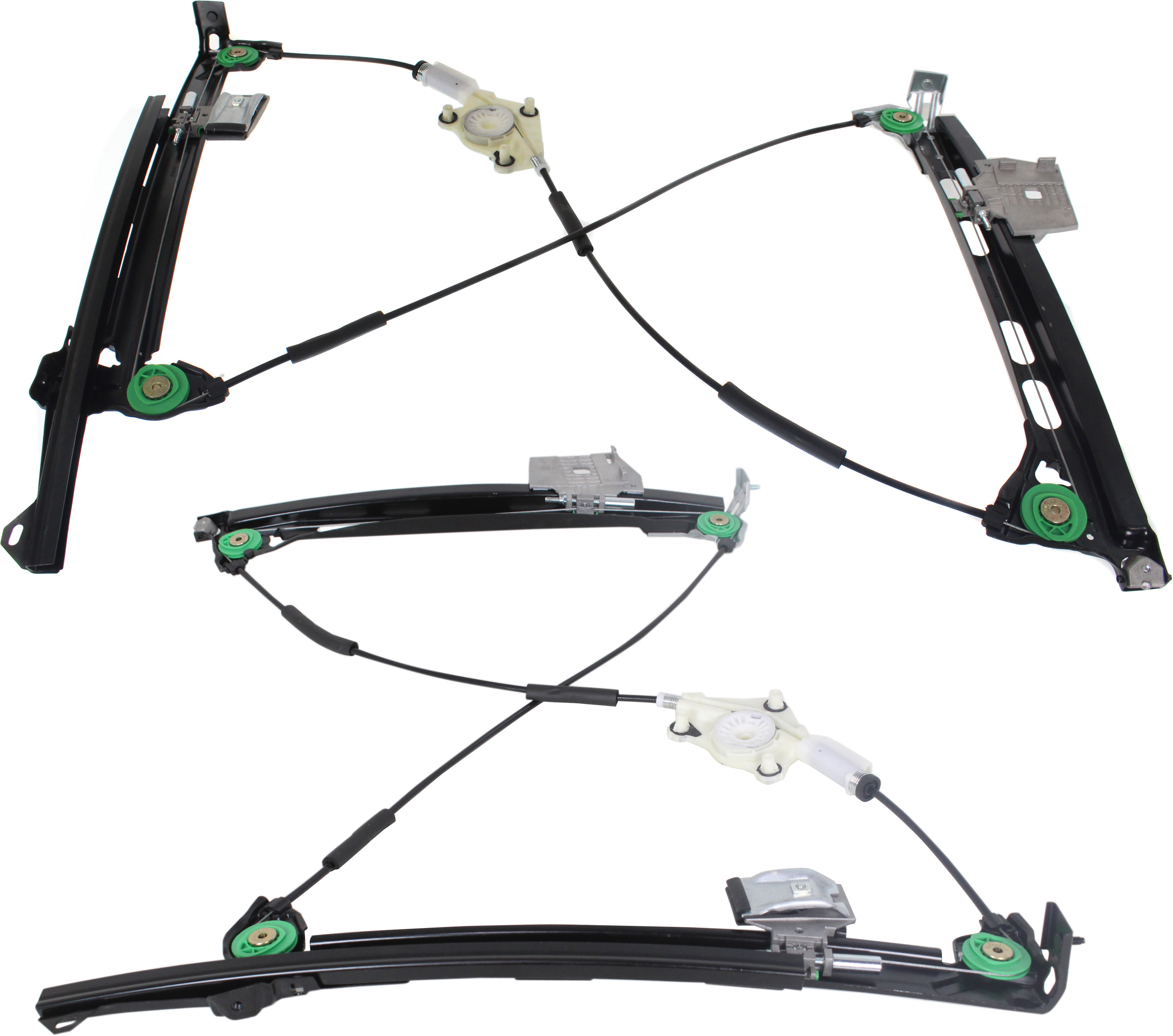 AM A4 CABRIO 03-09 FRONT WINDOW REGULATOR RH AND LH Power w o Motor Convertible SKU SET JRA46290001 OEM 8H0837461A 8H0837462A