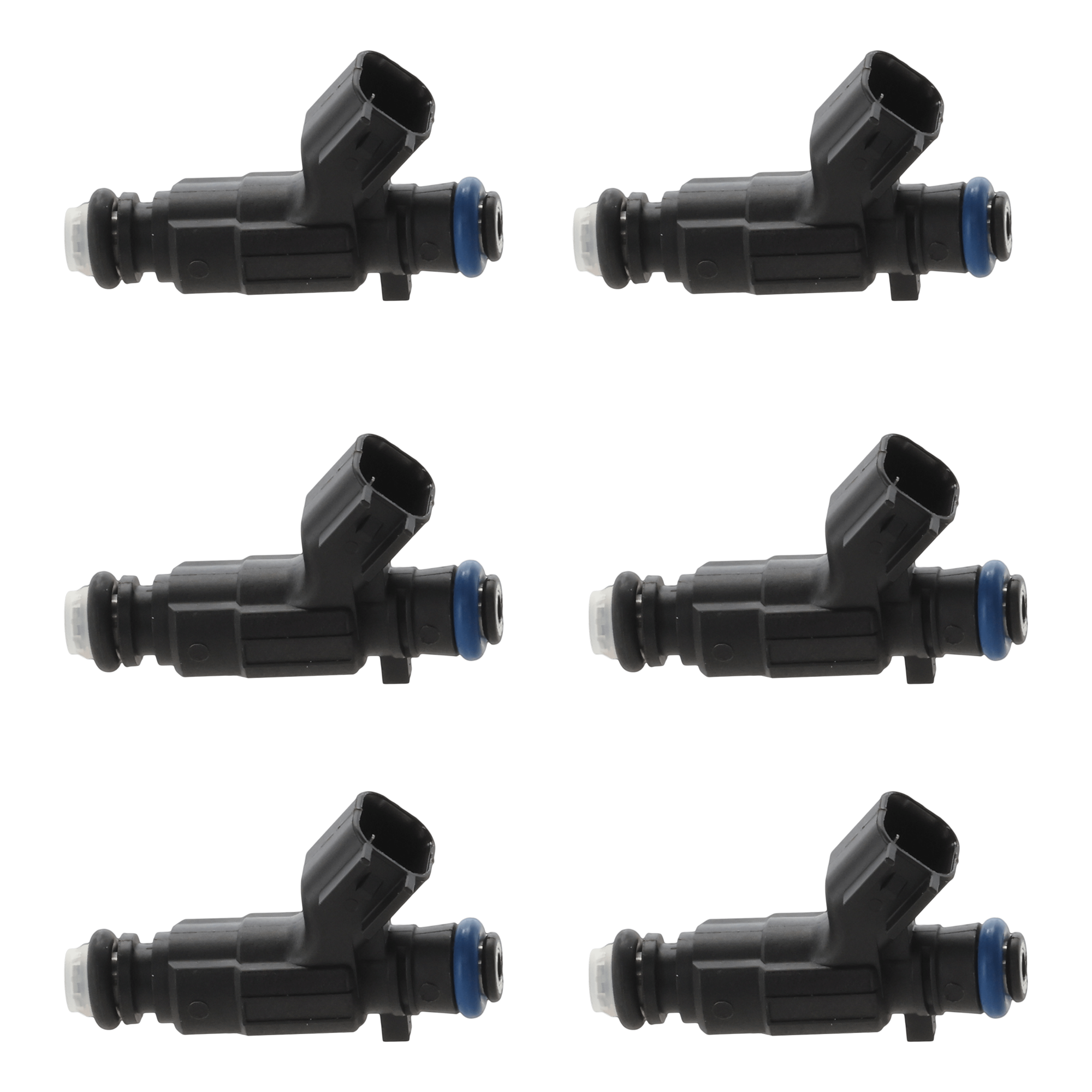 AM ALLURE 05-08 LACROSSE 05-08 FUEL INJECTOR GAS 2 Male Blade Terminal Top Feed System Type Set of 6 SKU SET JRB31430001-6 OEM 12571159
