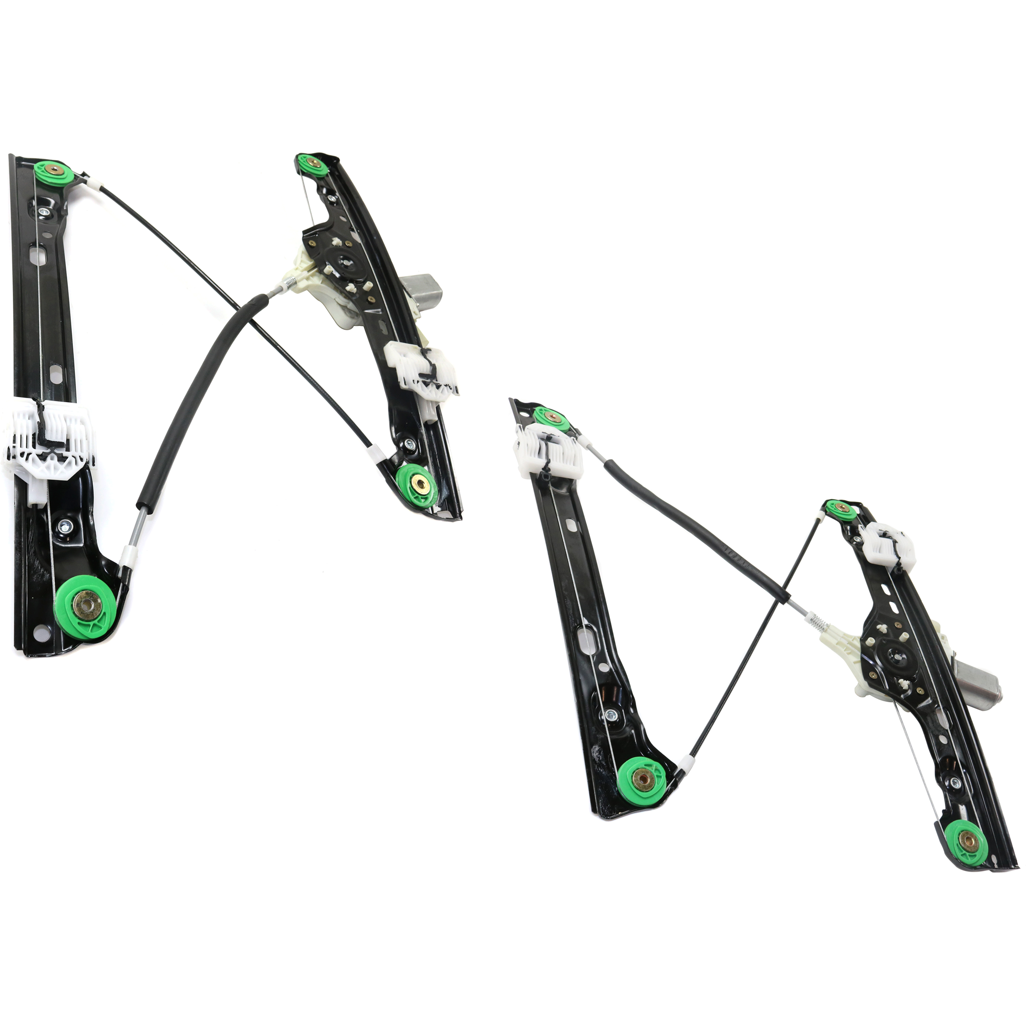 AM 3 SERIES 06-12 WINDOW REGULATOR Front RH and LH Power w Motor 06-11 Sedan Wagon SKU SET JRB46290007 Partslink BM1350134 BM1351134 OEM 51337140587 PFM 51337140588 PF