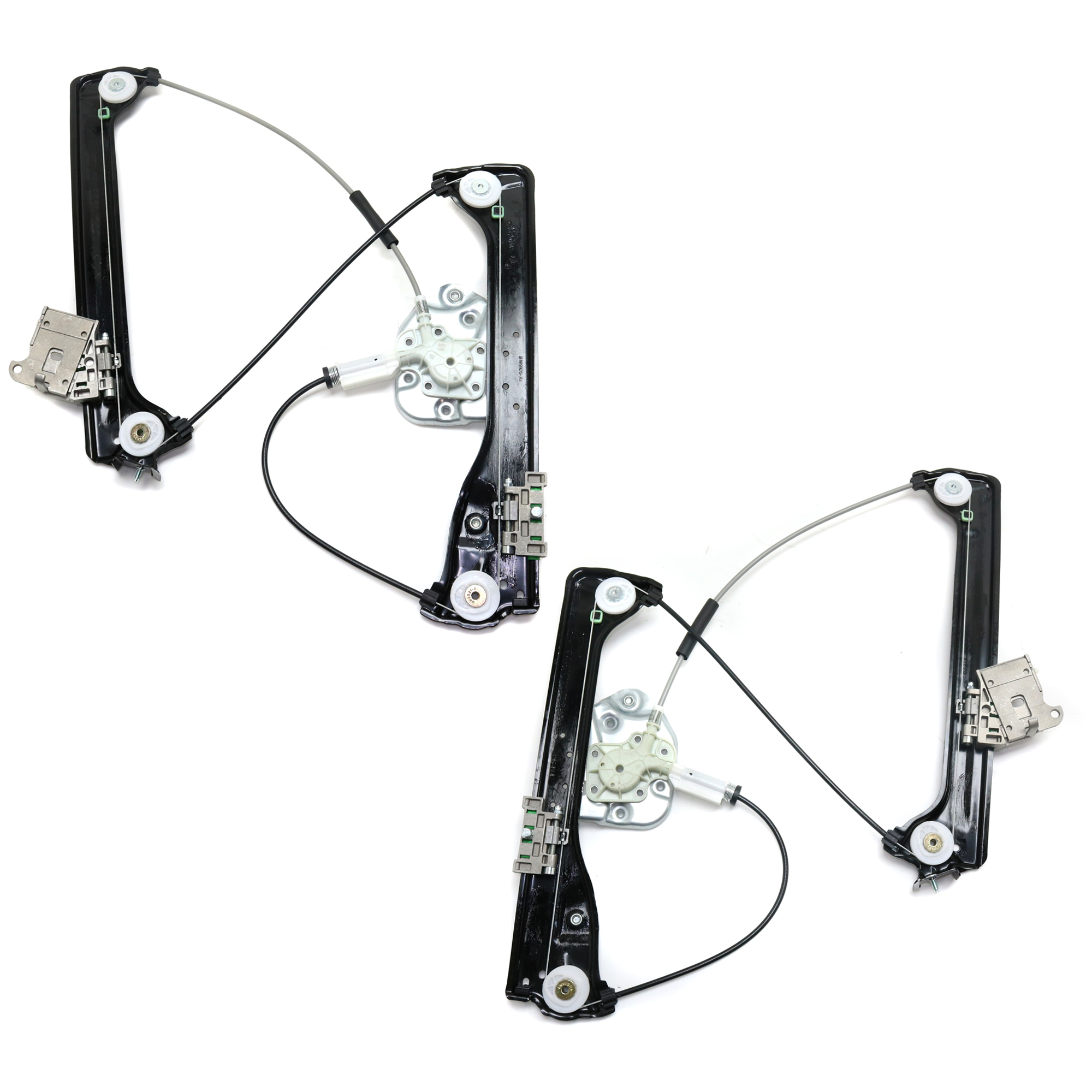 AM Z4-03-08 FRONT WINDOW REGULATOR RH AND LH Power w o Motor SKU SET JRB46290009 OEM 51337198909-51337198910